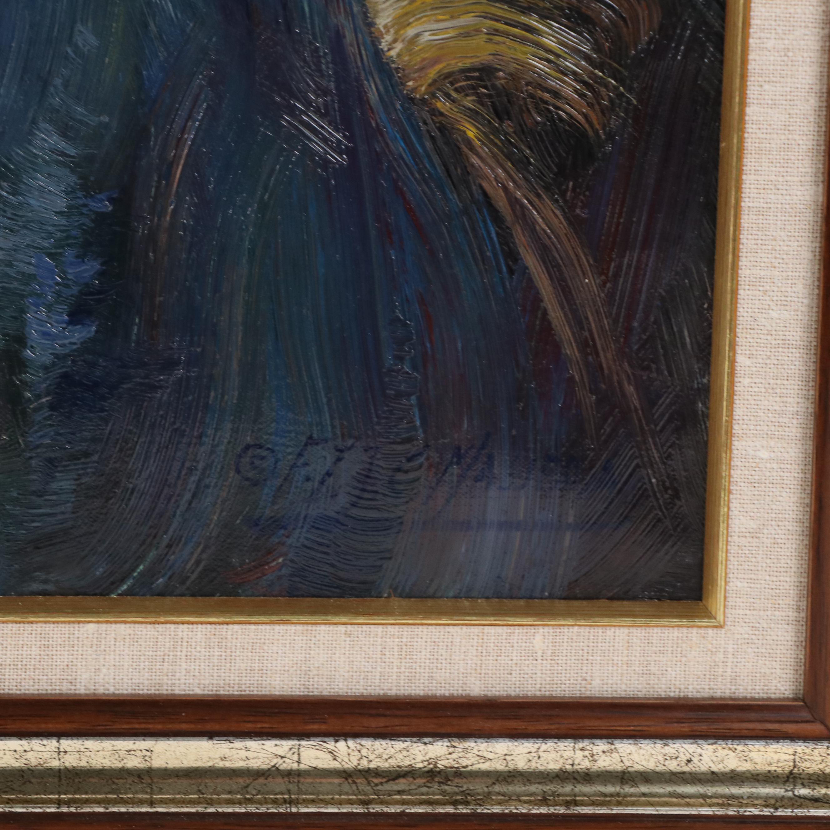 Francisco Masseria Oil Portrait of Child in Repose