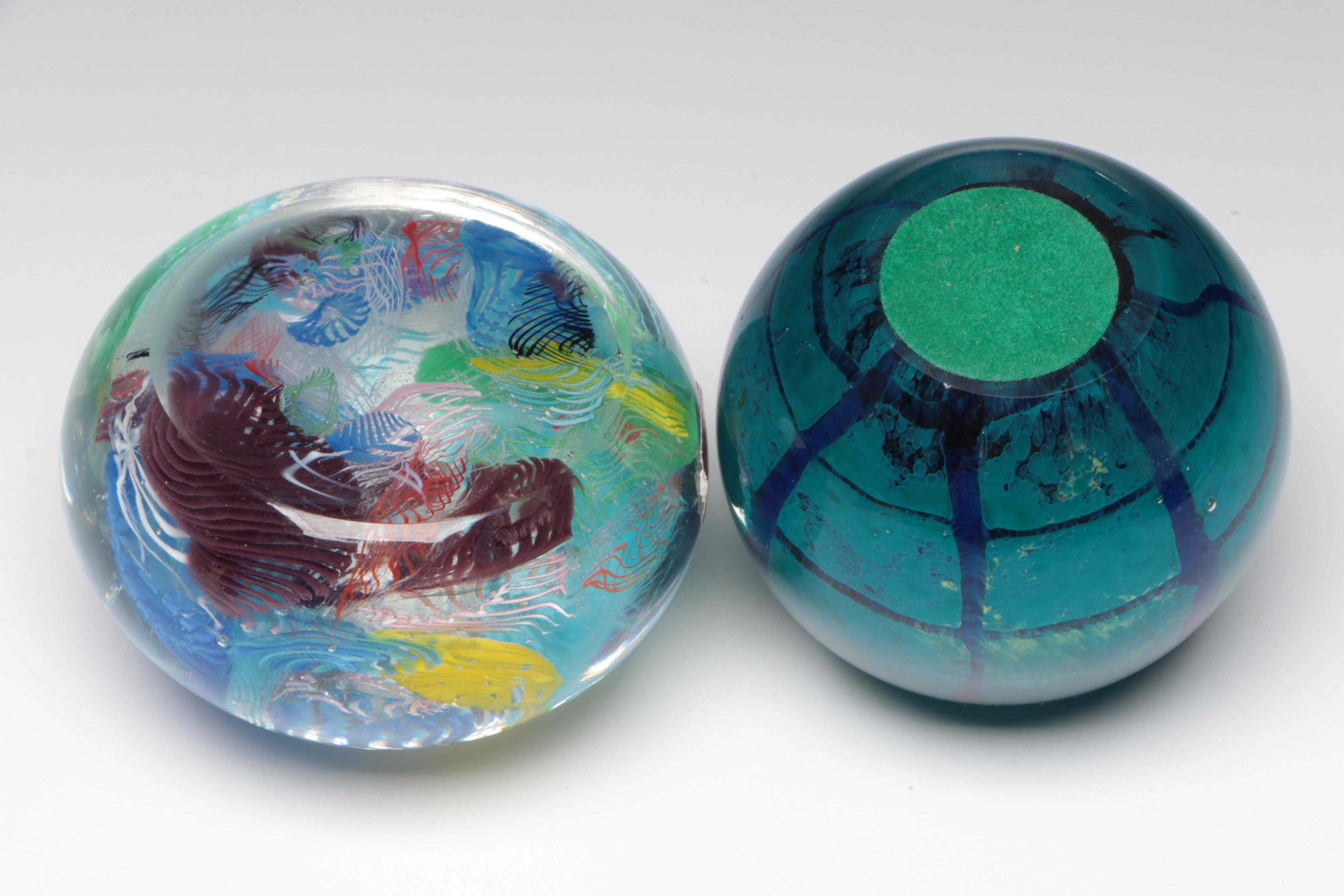 Murano and Other Handmade Art Glass Paperweights