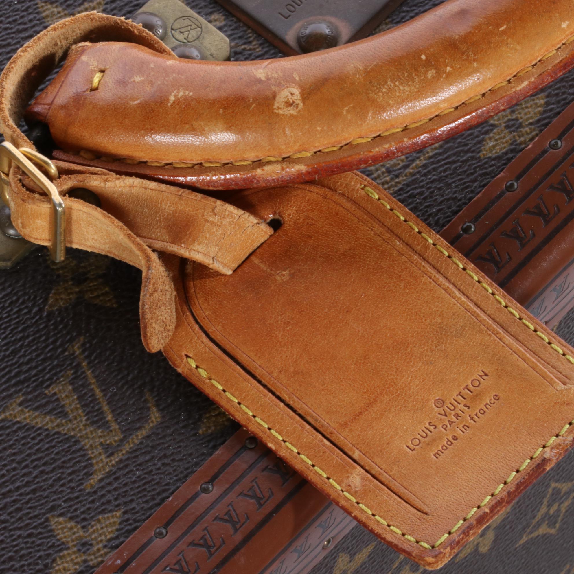 Louis Vuitton Alzer 80 Hardside Suitcase in Monogram Canvas and Leather