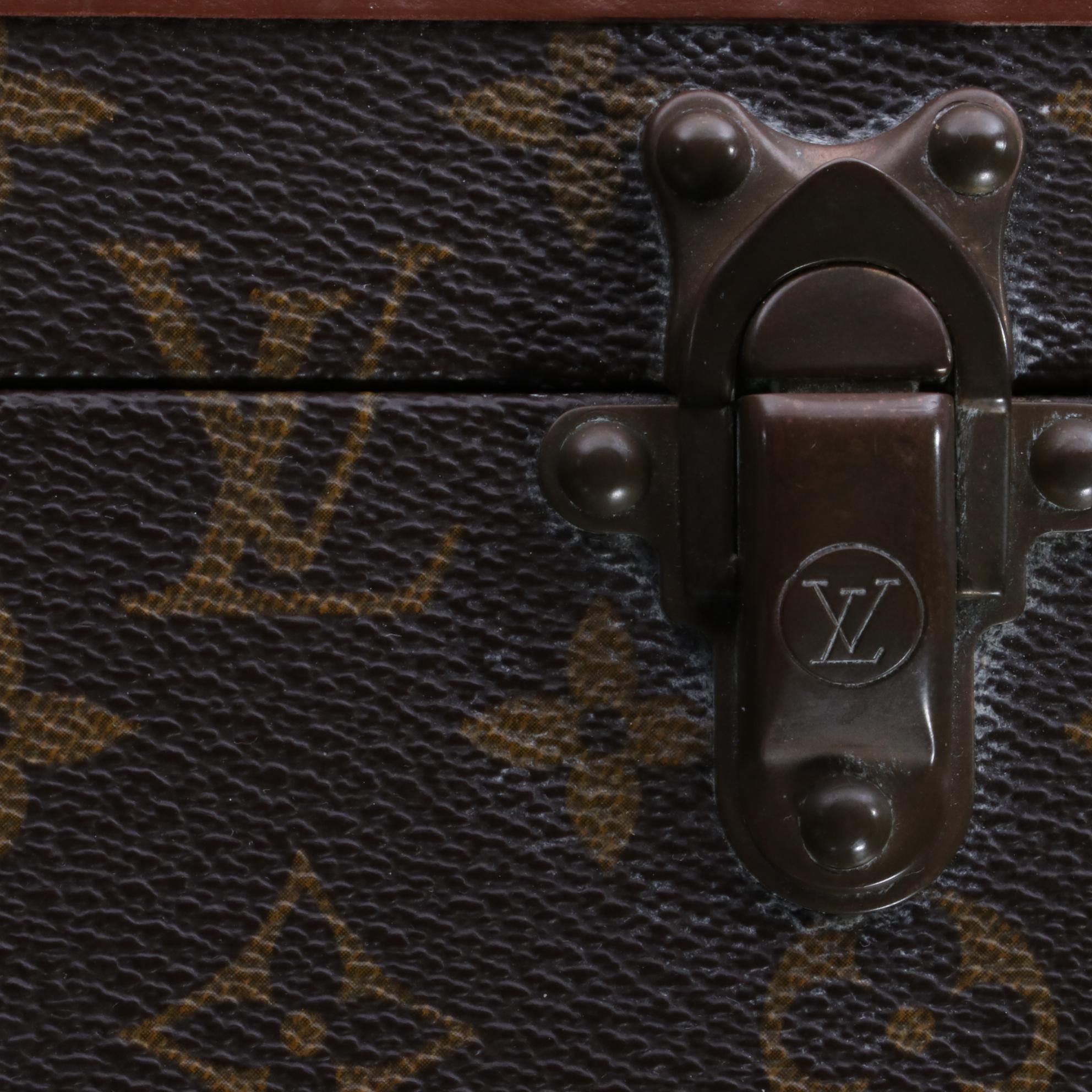 Louis Vuitton Alzer 80 Hardside Suitcase in Monogram Canvas and Leather