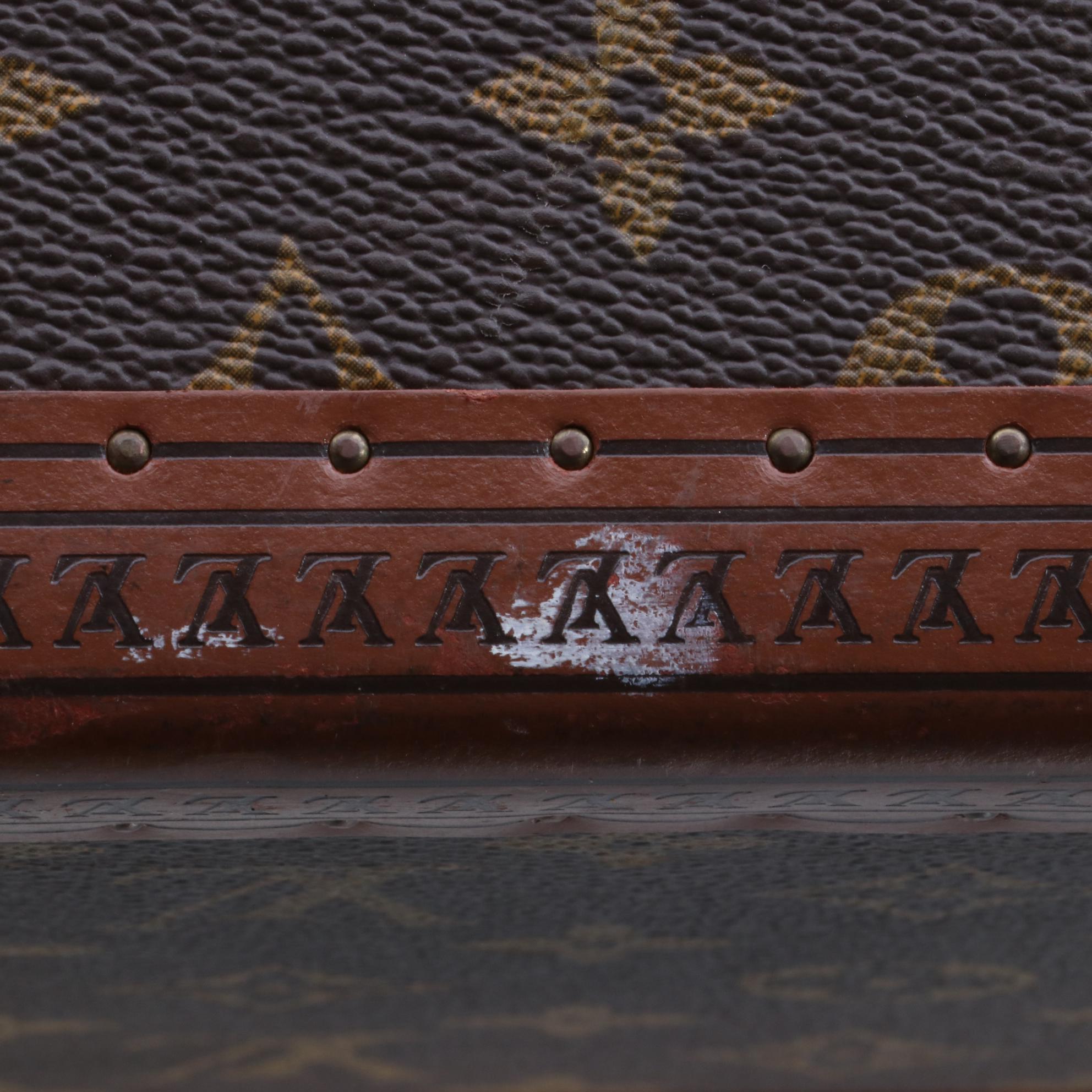 Louis Vuitton Alzer 80 Hardside Suitcase in Monogram Canvas and Leather