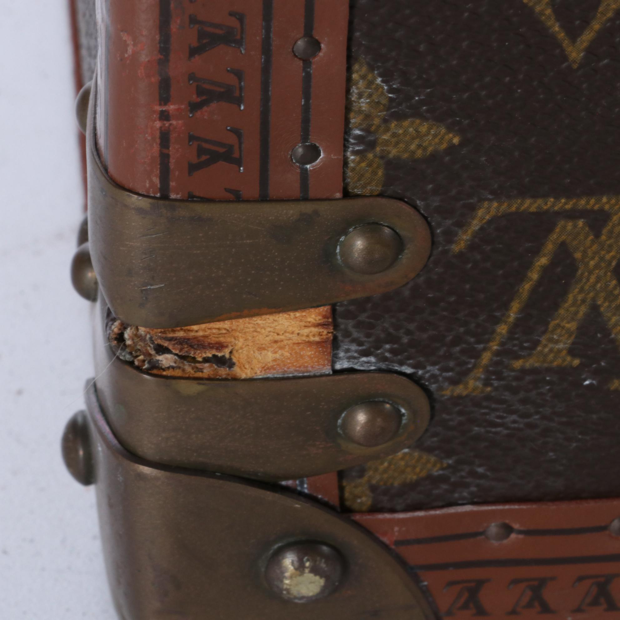 Louis Vuitton Alzer 80 Hardside Suitcase in Monogram Canvas and Leather