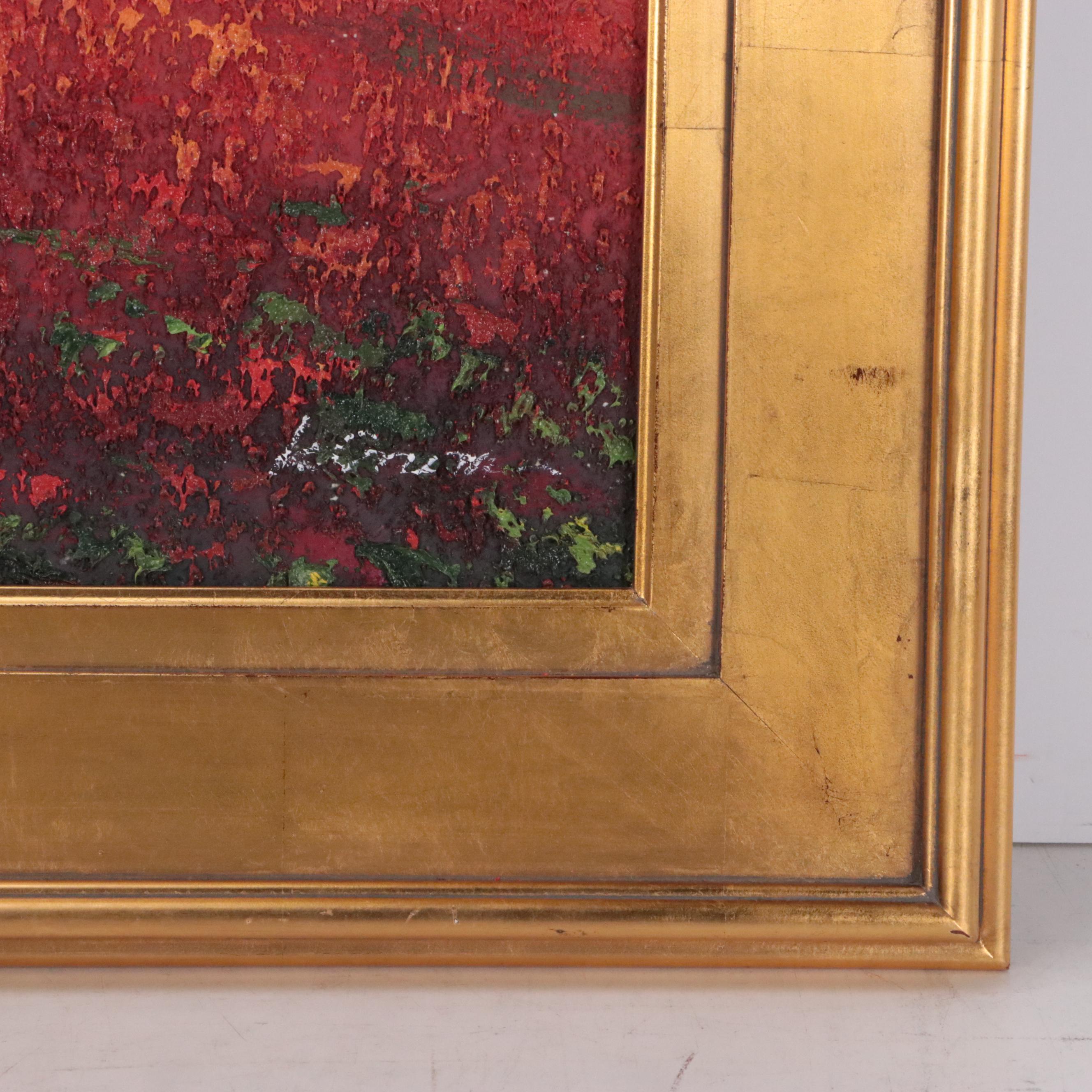 Encaustic Painting of a Tuscan Landscape