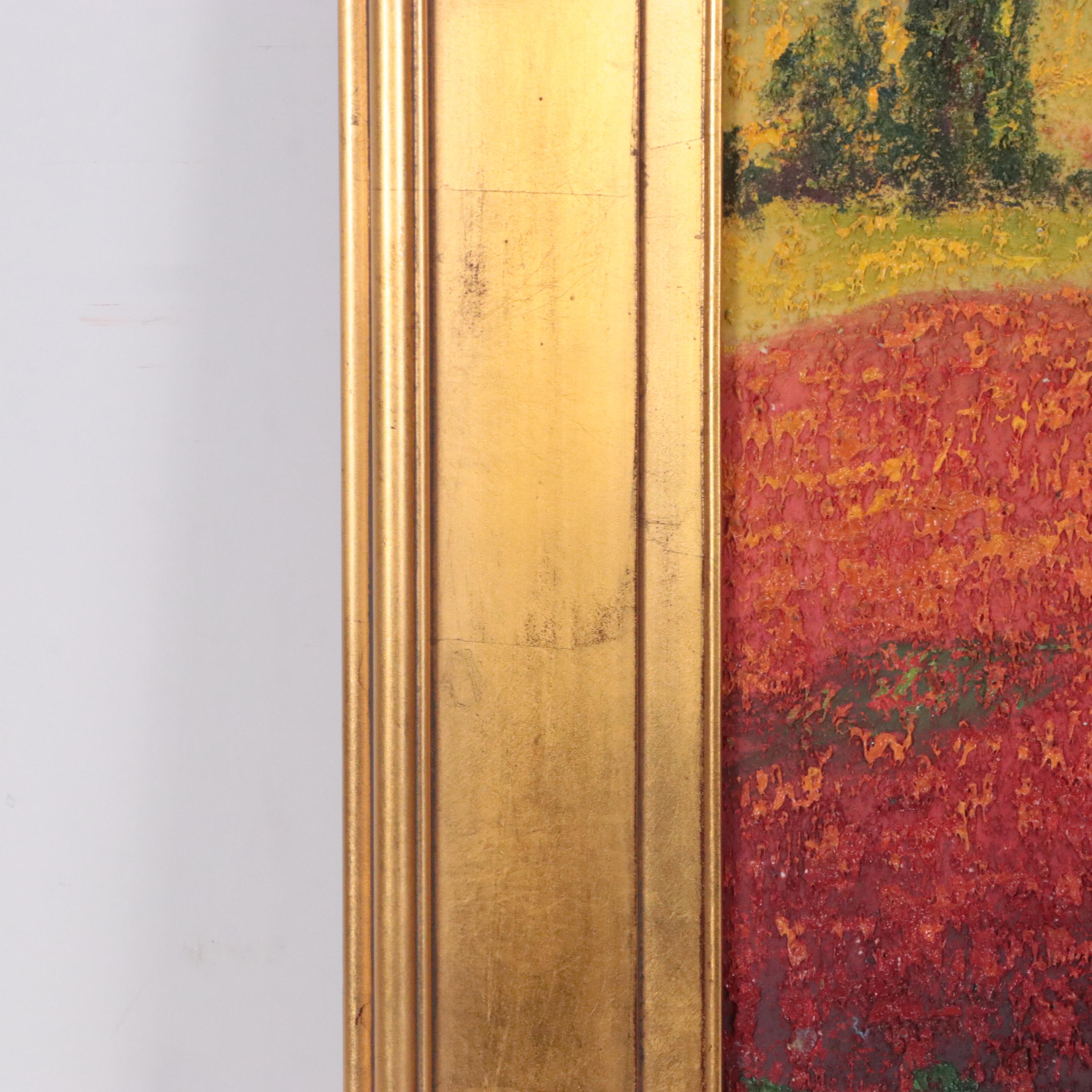 Encaustic Painting of a Tuscan Landscape