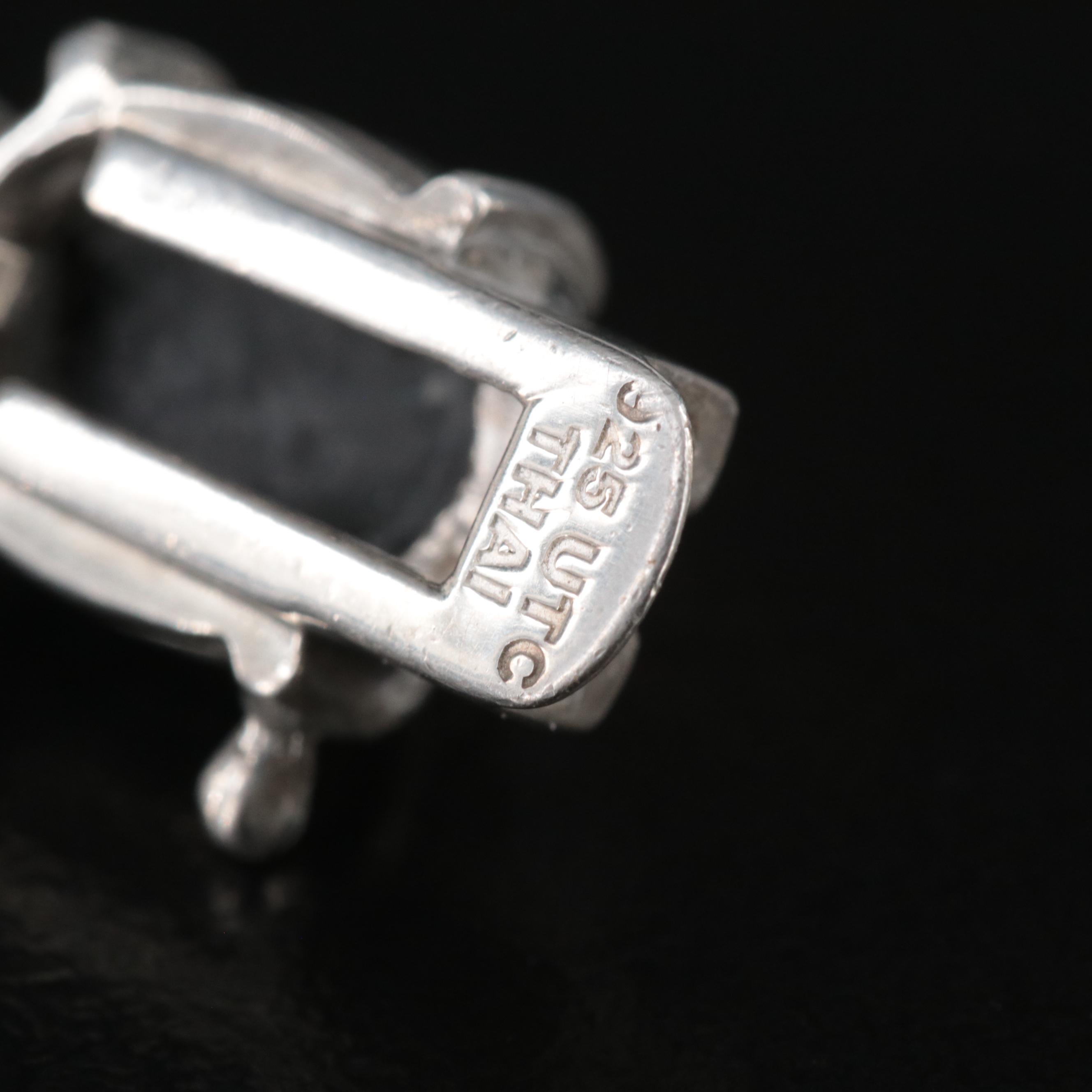 Sterling Rutilated and Tourmalinated Quartz Bracelet with Gemstone Accents