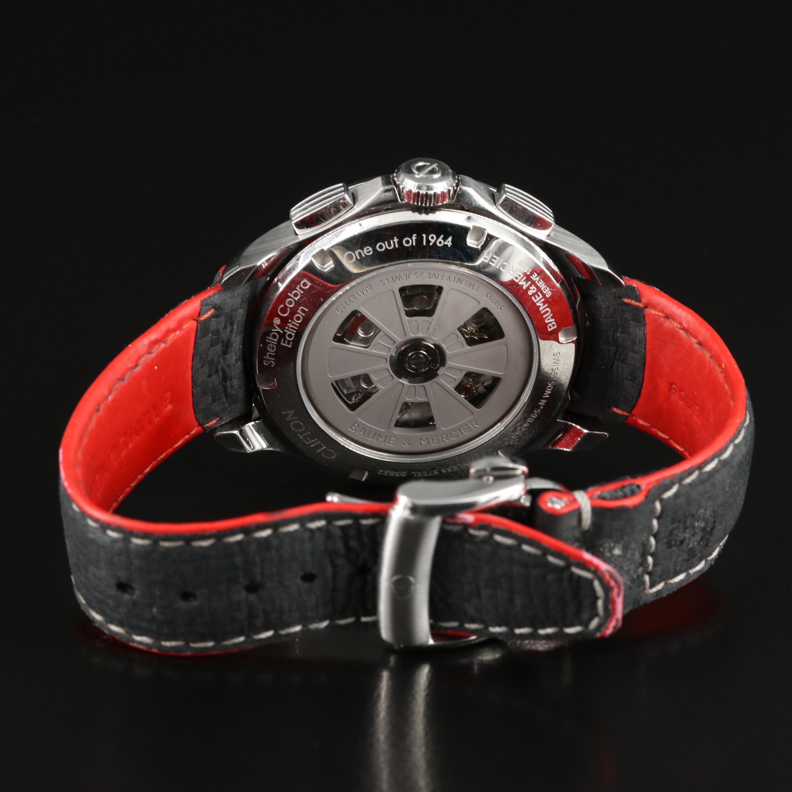 Baume & Mercier Clifton Shelby Cobra Chrono 46MM Steel Automatic Watch