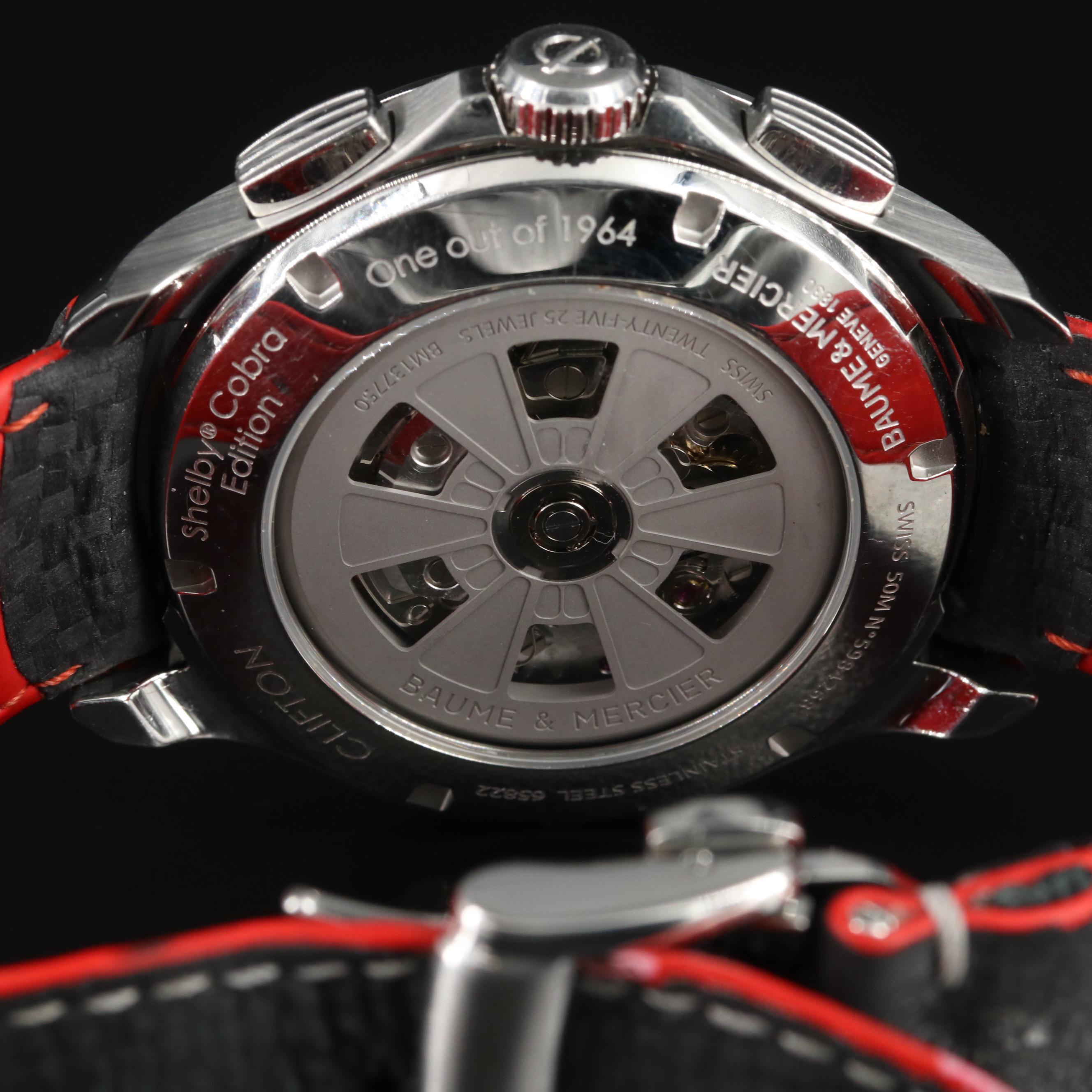 Baume & Mercier Clifton Shelby Cobra Chrono 46MM Steel Automatic Watch