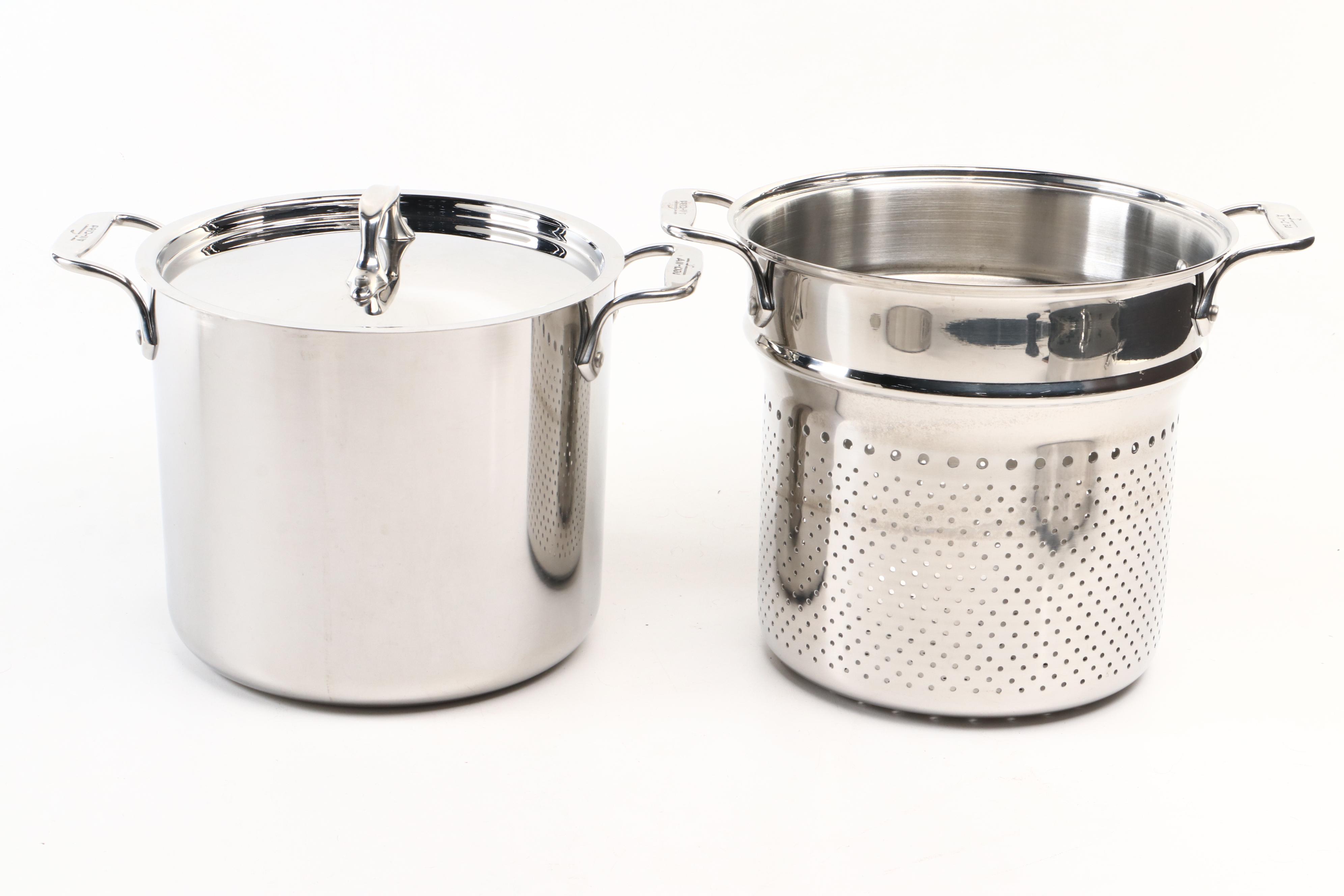 All-Clad Stainless Steel Pasta Pentola Stock Pot and More All-Clad Pots and Pans