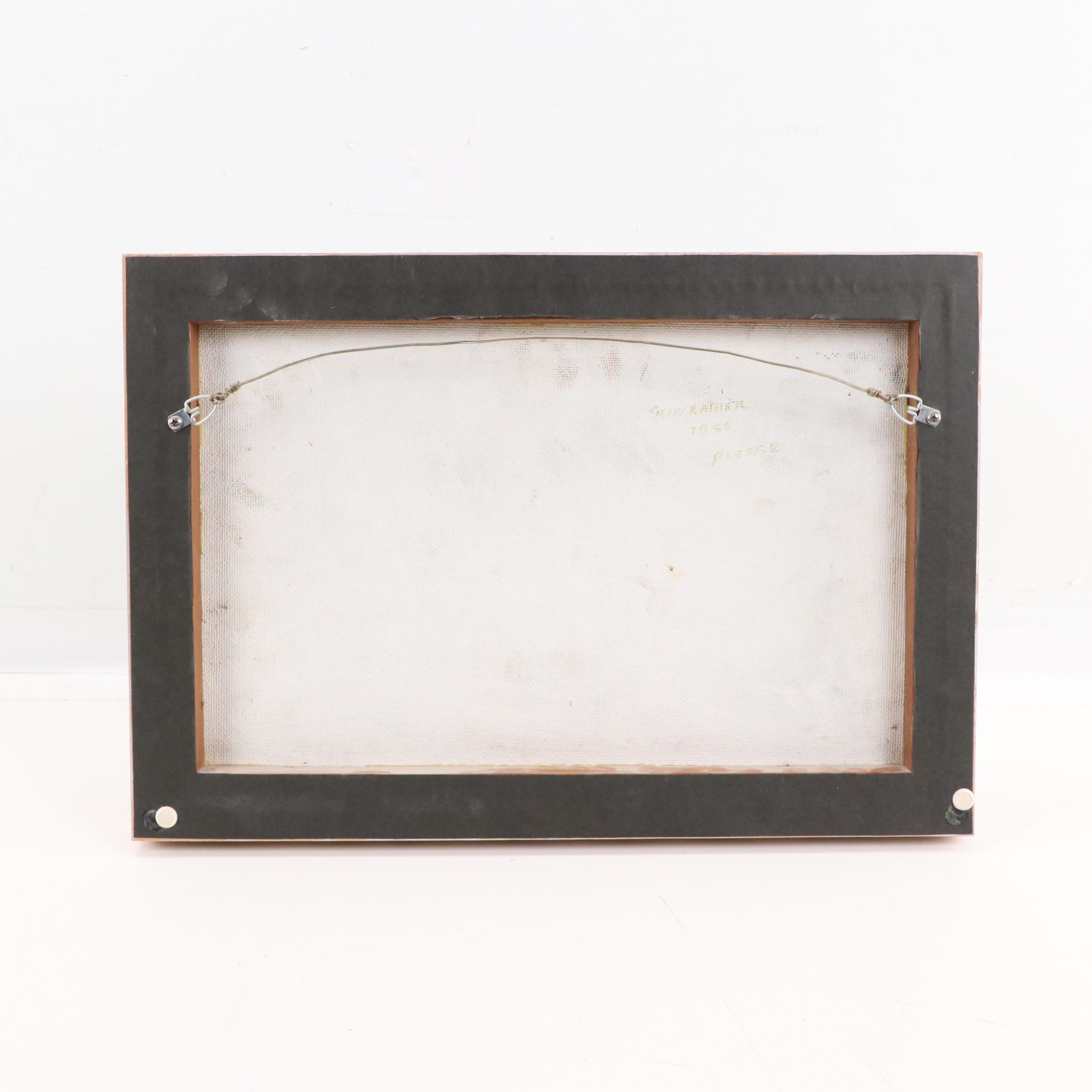 Patrick Webb Oil Painting of Reclining Figure "Sunbather," 1990