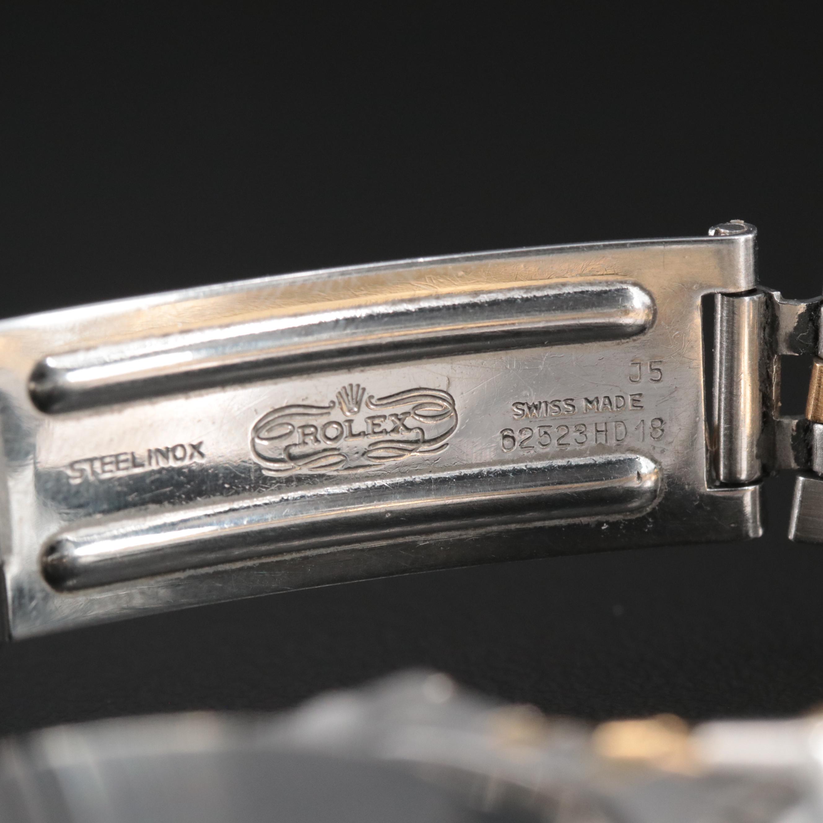 1985 Rolex Custom Diamond Dial Oyster Perpetual Datejust Watch