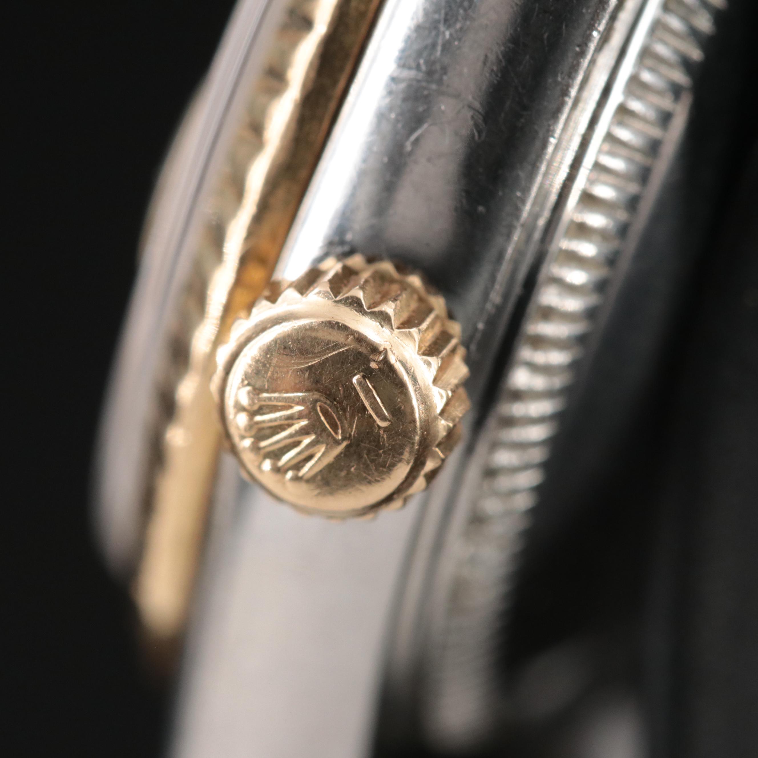 1985 Rolex Custom Diamond Dial Oyster Perpetual Datejust Watch