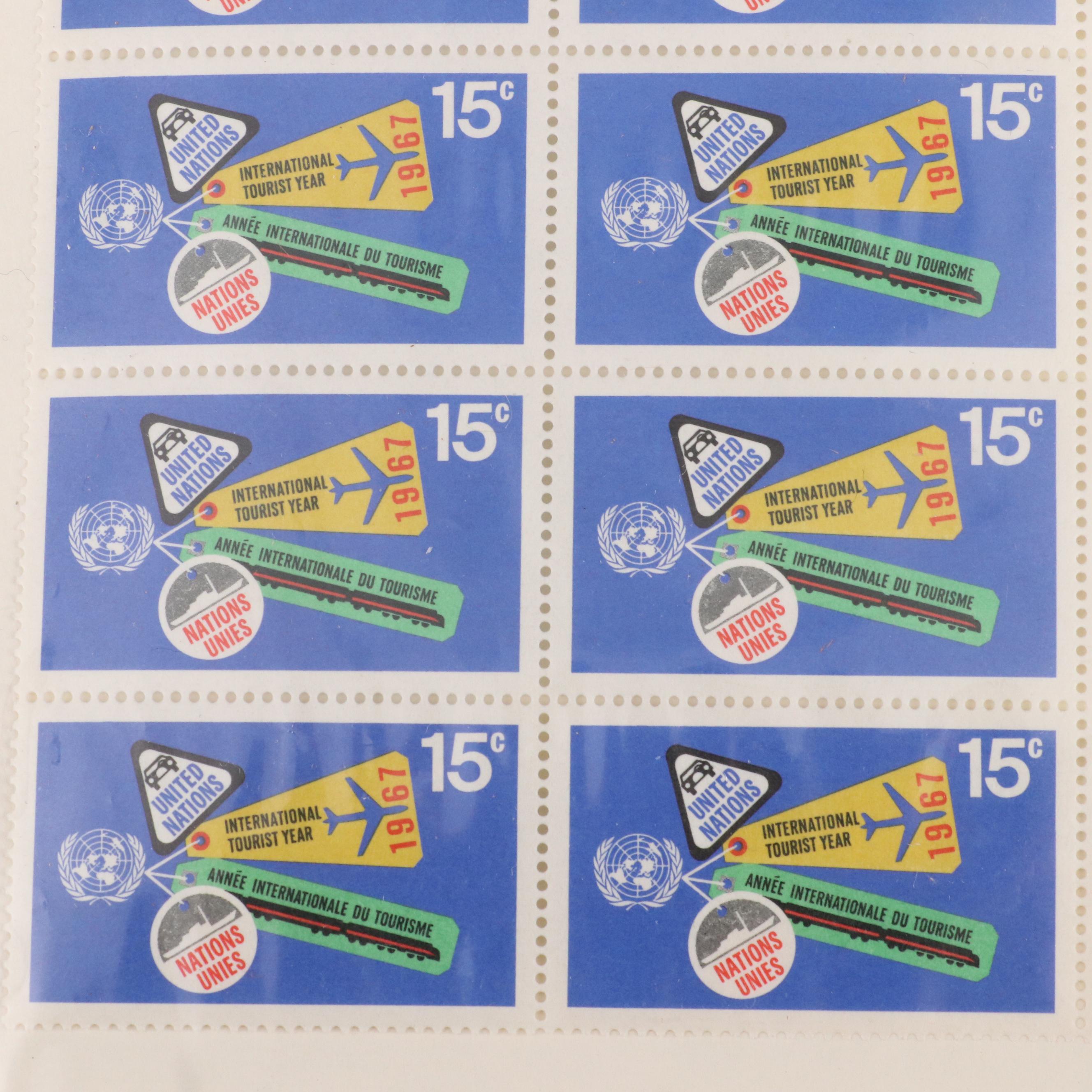 Assortment of Mint Condition United Nations Postage Stamps, 1990s to 2010s