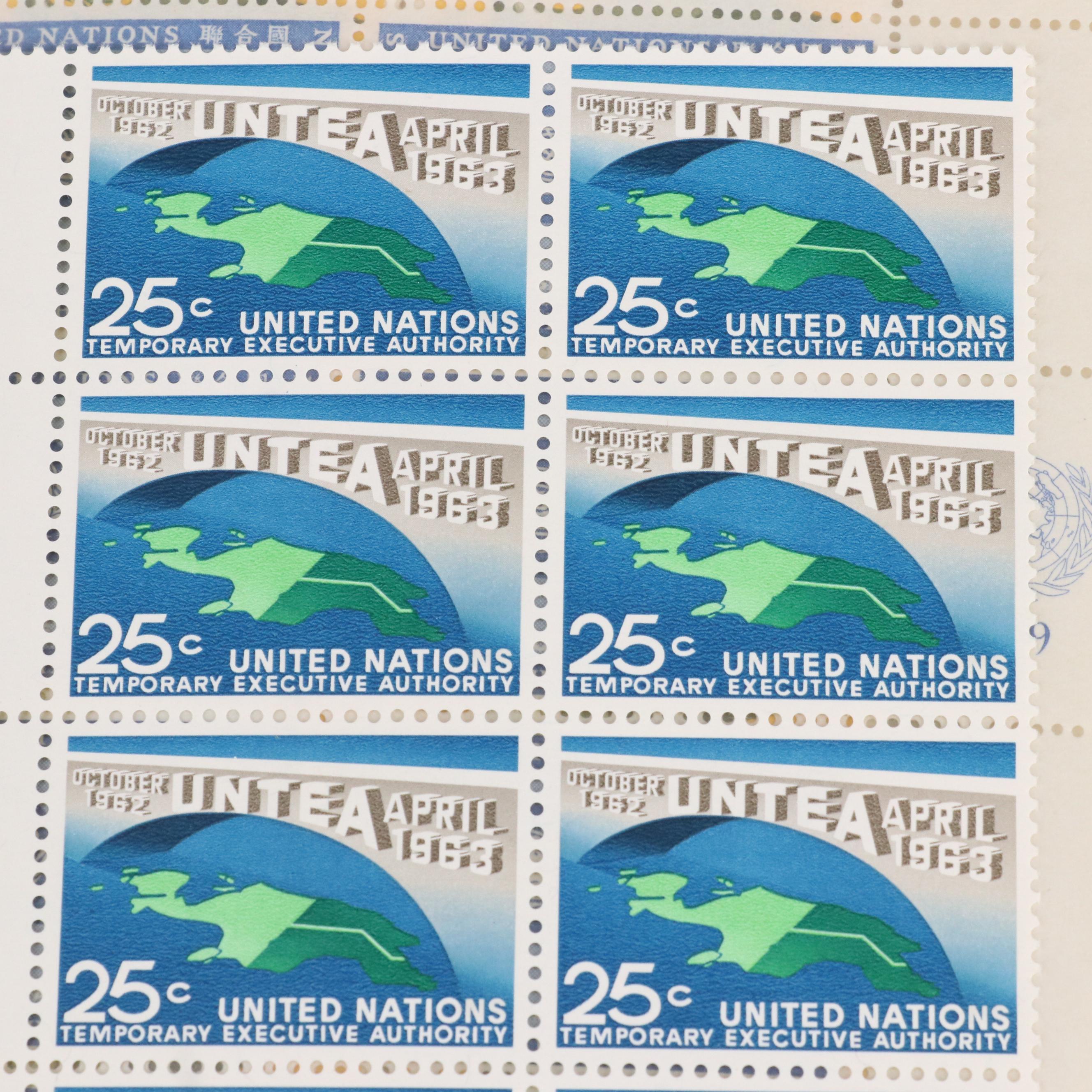 Assortment of Mint Condition United Nations Postage Stamps, 1990s to 2010s