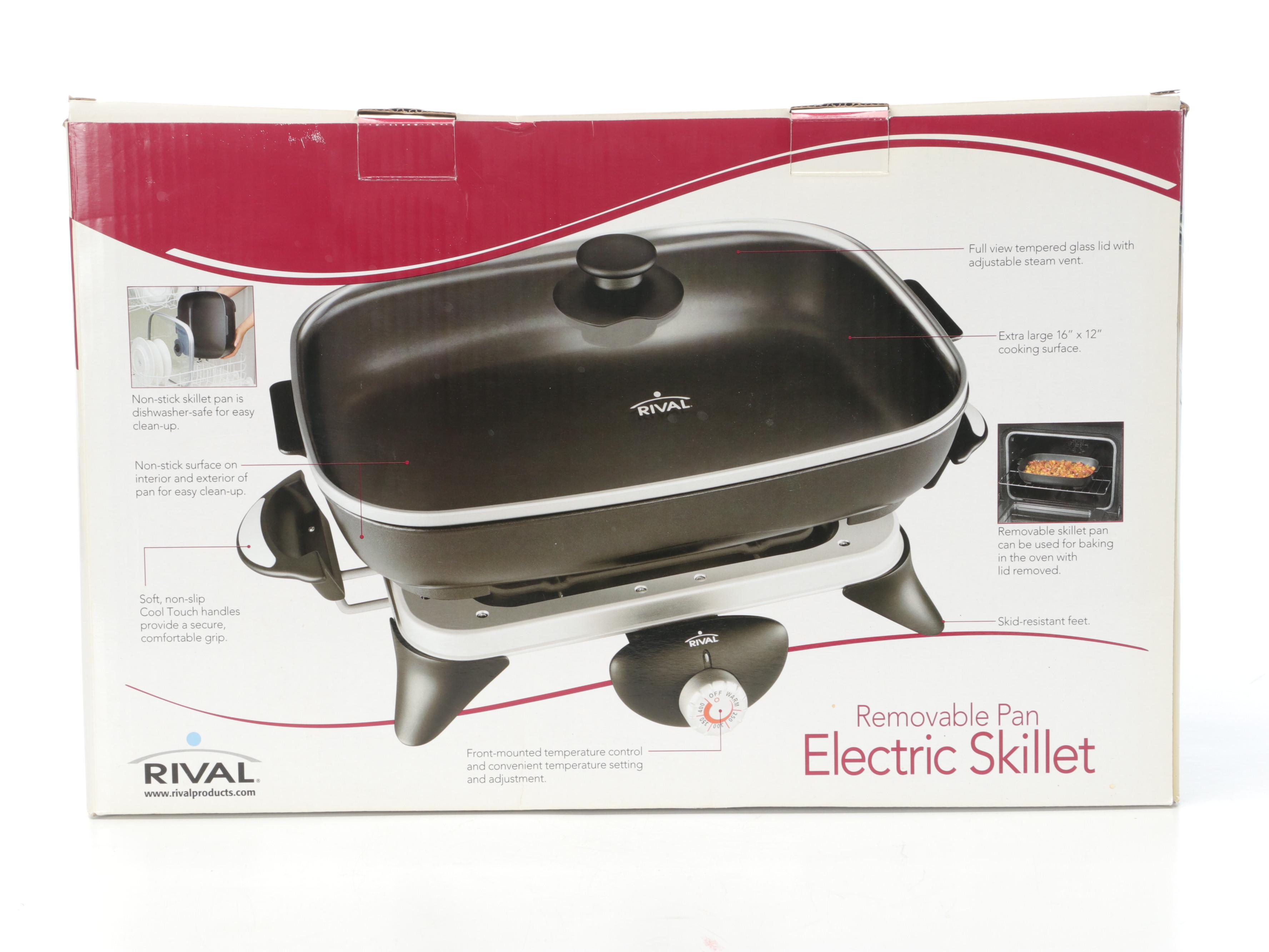 Rival Electric Skillet with Removable Pan