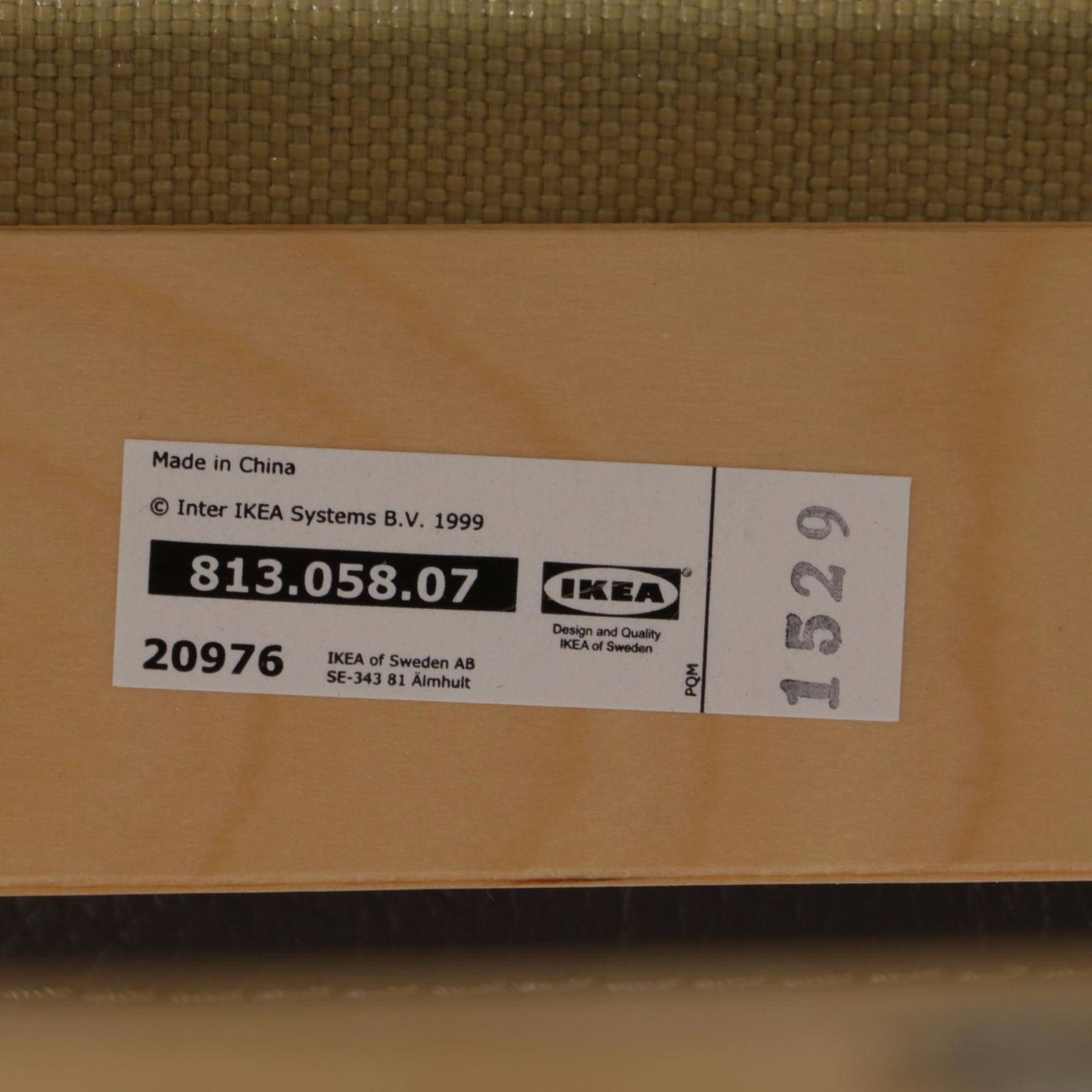 IKEA "Poäng" Laminated Beech and Leather-Upholstered Lounge Chair and Ottoman