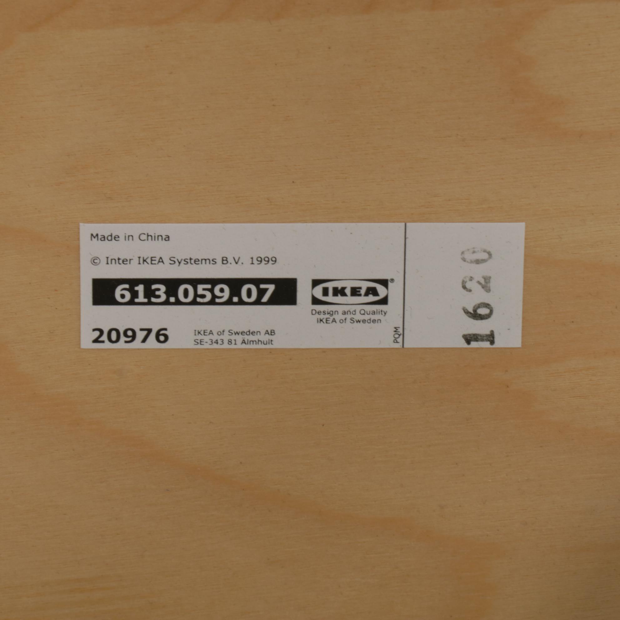 IKEA "Poäng" Laminated Beech and Leather-Upholstered Lounge Chair and Ottoman