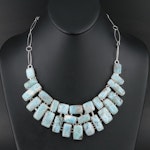 Larimar Bib Necklace