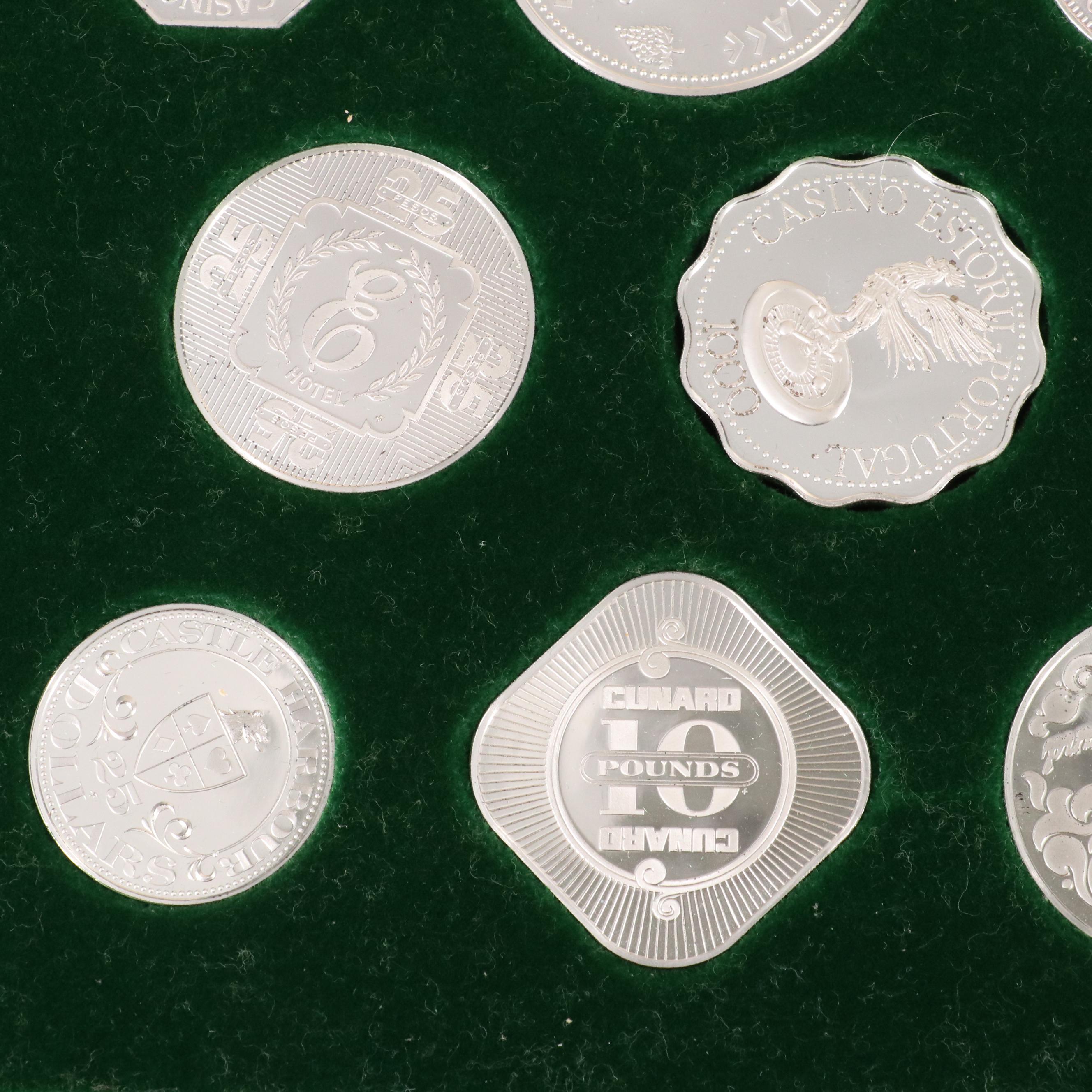 Franklin Mint "Official Gaming Coins of the World's Great Casinos" in Sterling