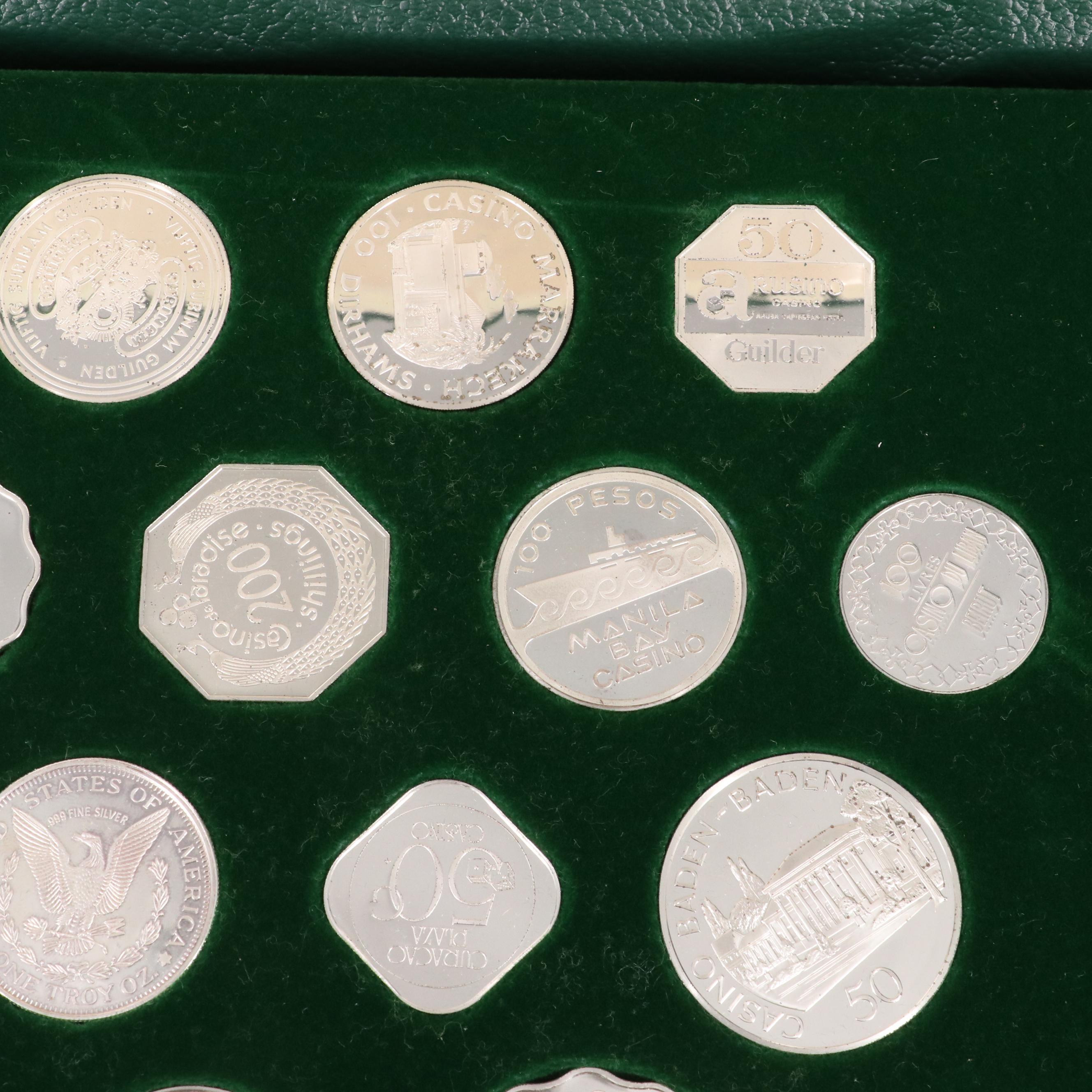 Franklin Mint "Official Gaming Coins of the World's Great Casinos" in Sterling