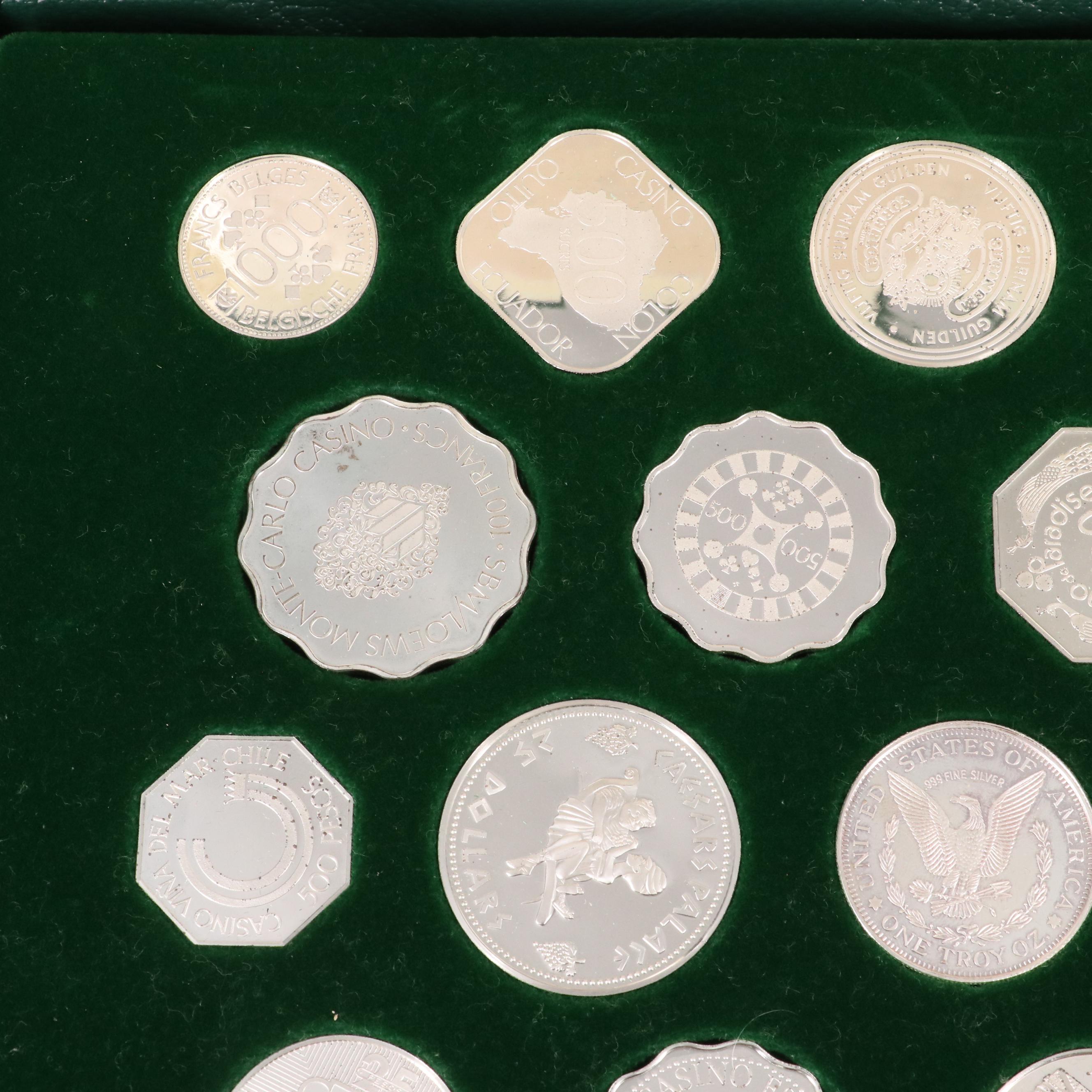 Franklin Mint "Official Gaming Coins of the World's Great Casinos" in Sterling