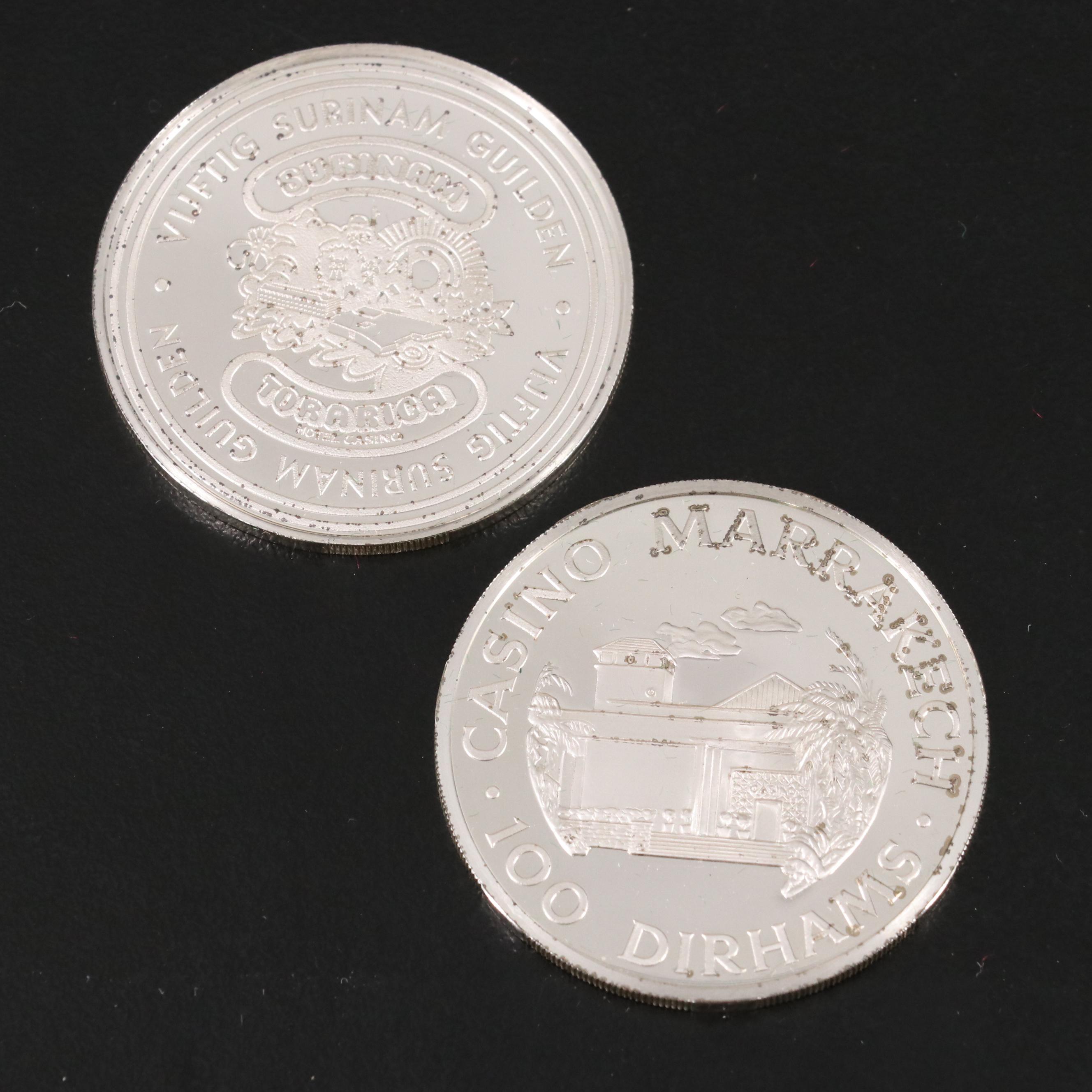Franklin Mint "Official Gaming Coins of the World's Great Casinos" in Sterling