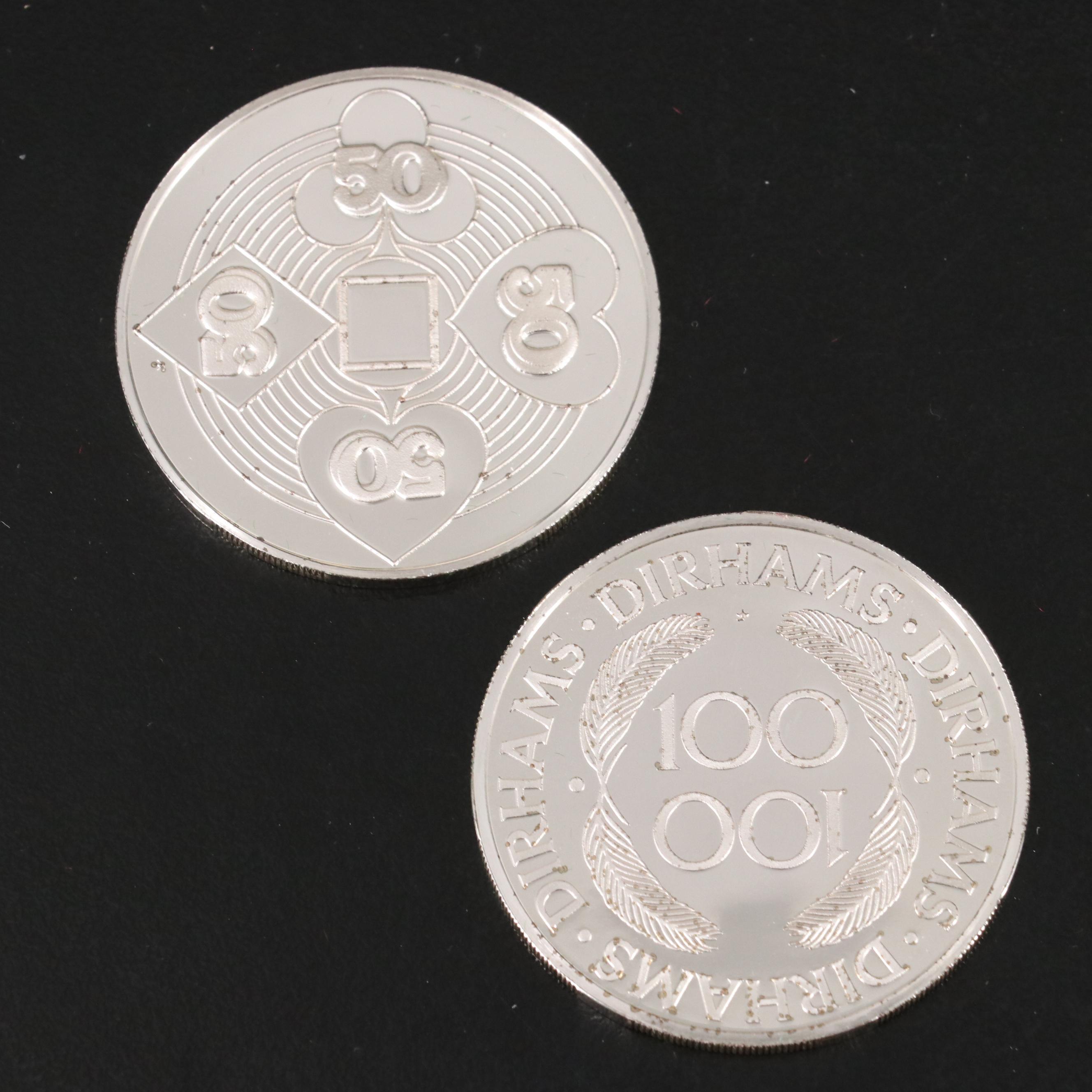 Franklin Mint "Official Gaming Coins of the World's Great Casinos" in Sterling