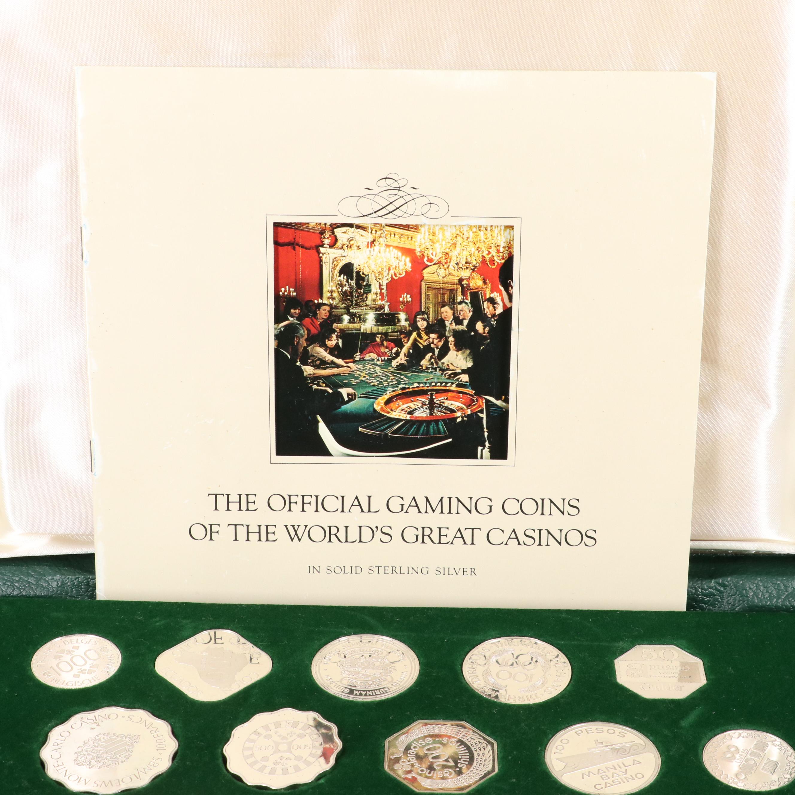 Franklin Mint "Official Gaming Coins of the World's Great Casinos" in Sterling