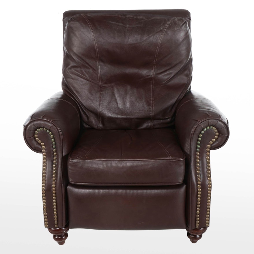 BarcaLounger Leather-Touch Recliner with Nailheads