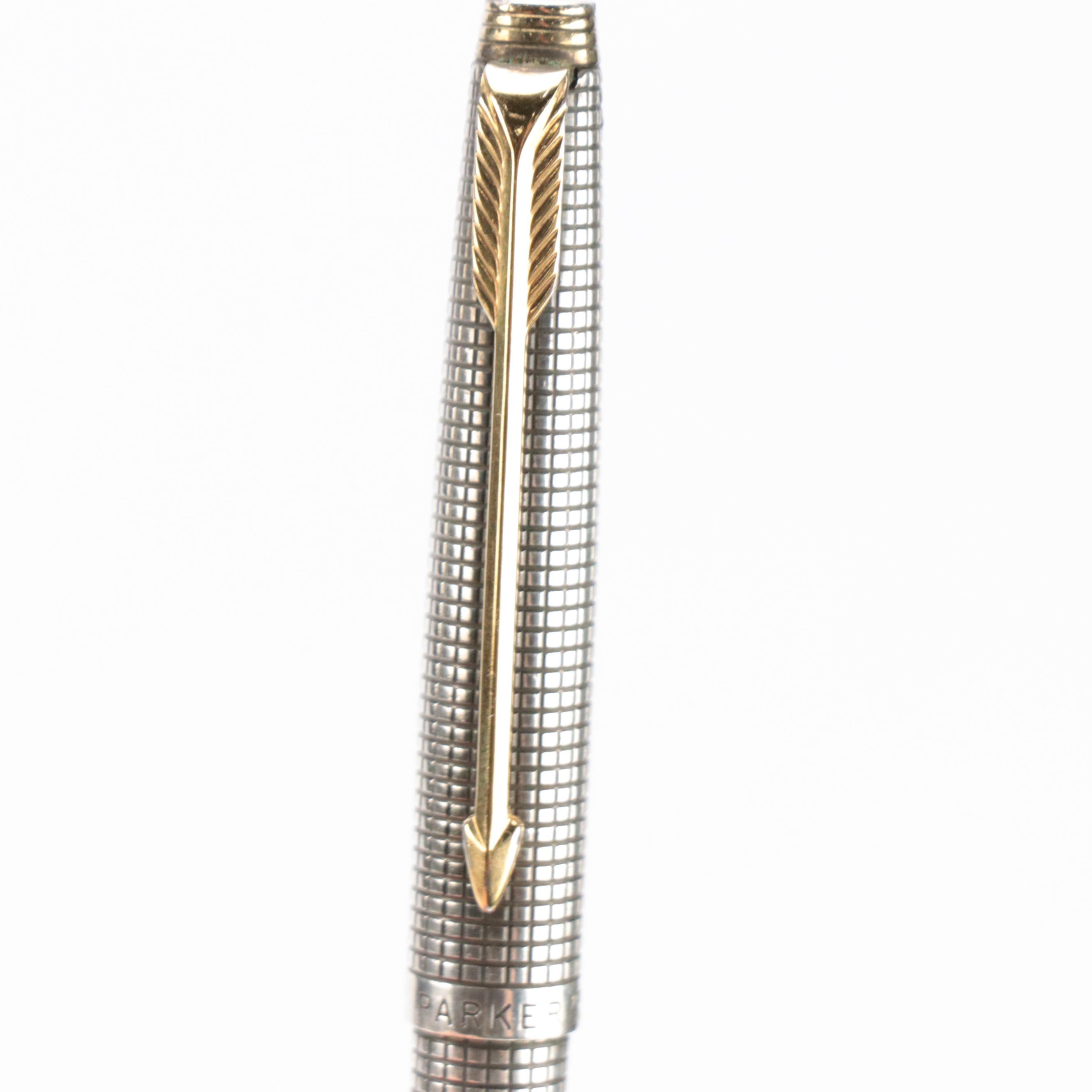 Parker "75 Cisele" Sterling Silver Ballpoint Pen with Other Pens and Pencils