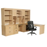 Stanley Furniture Executive Office Six-Piece Desk Unit with Chair