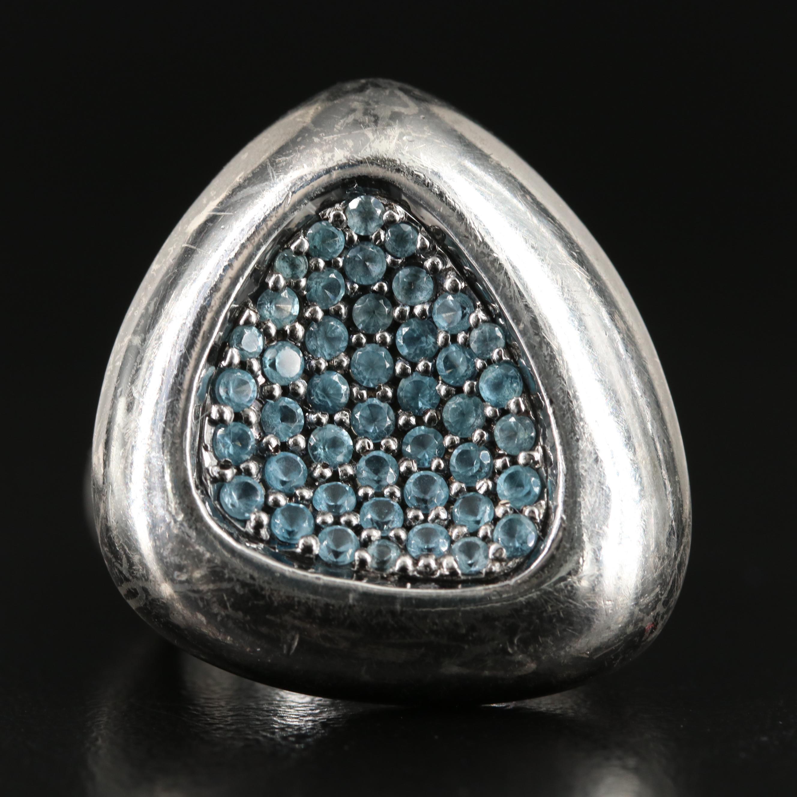 Roberto Coin Sterling Topaz Capri Plus Cocktail Ring