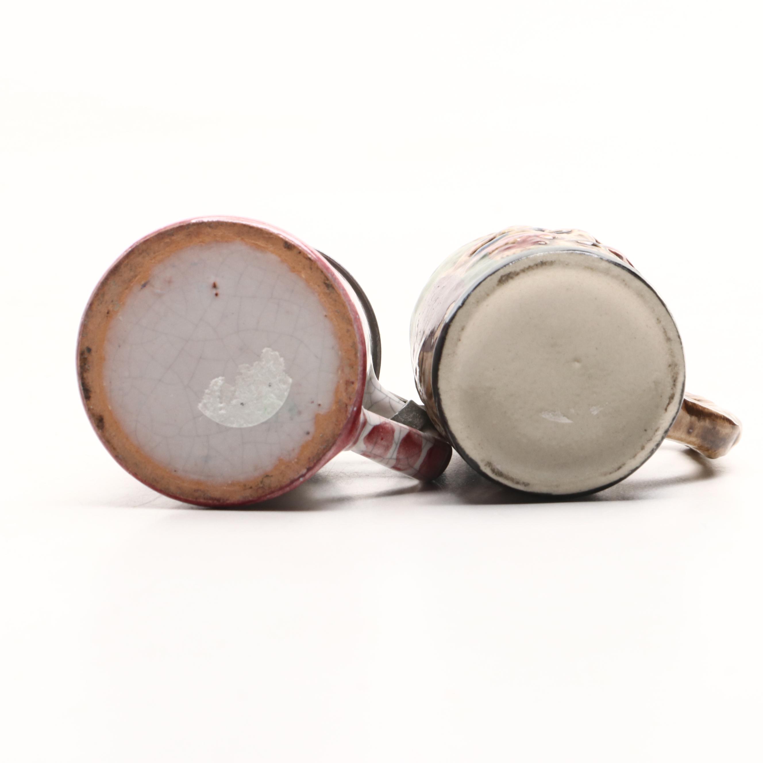 Vintage Ceramic Beer Steins, Mid to Late 20th Century