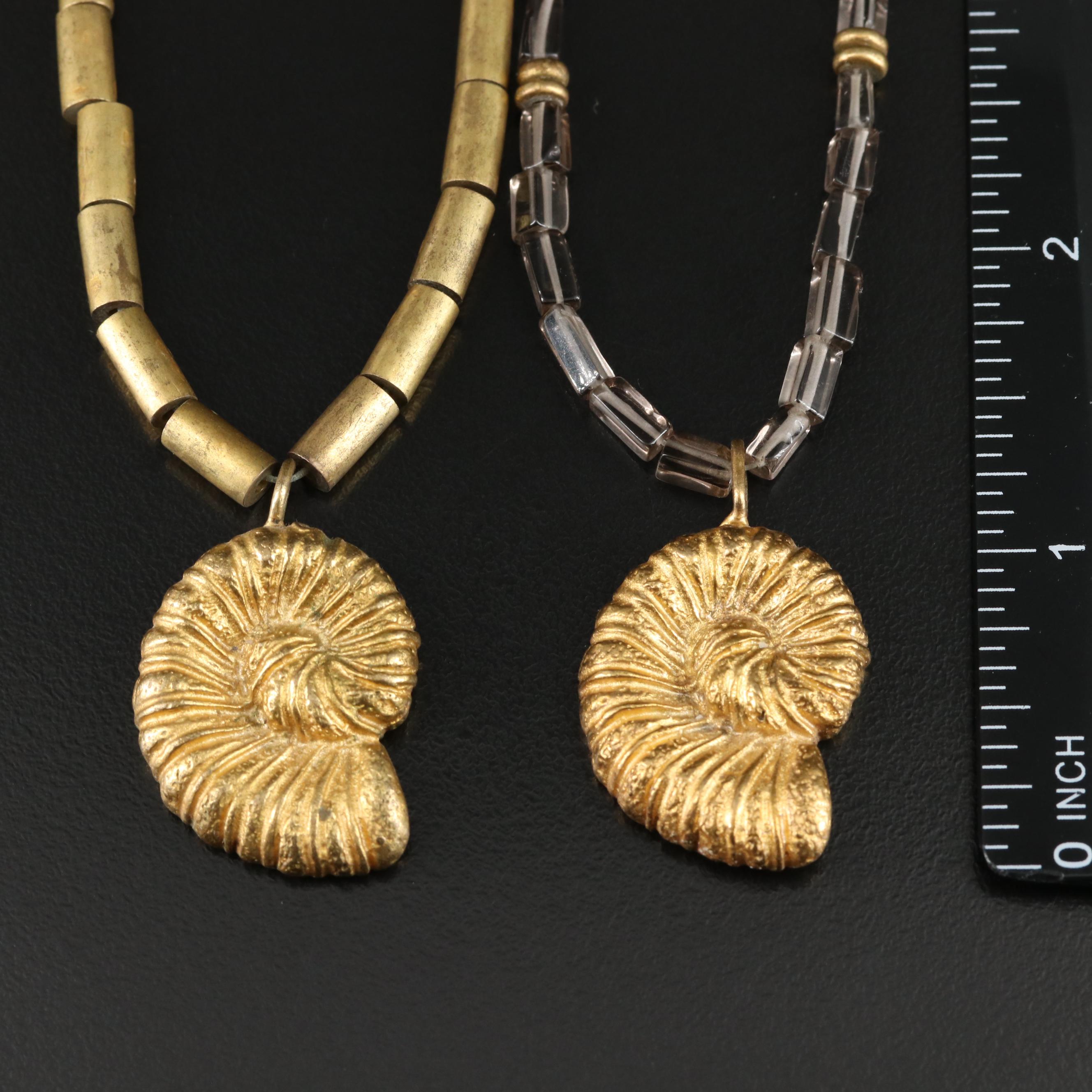 Cast Shell Necklaces Attributed to Colombia Collective