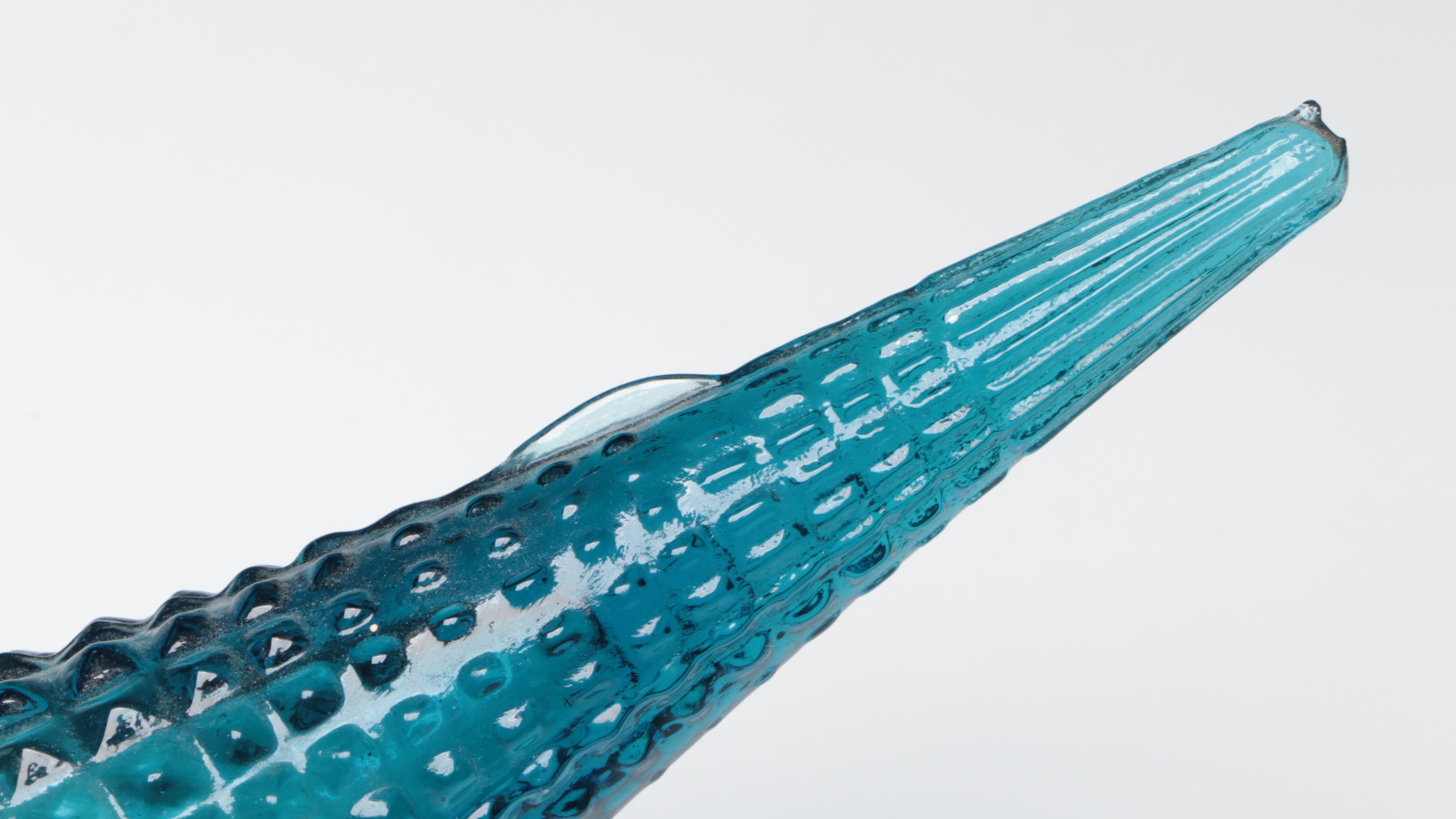 Italian Mastercraft and Empoli Glass Bottles with MCM Blown Glass Ashtray