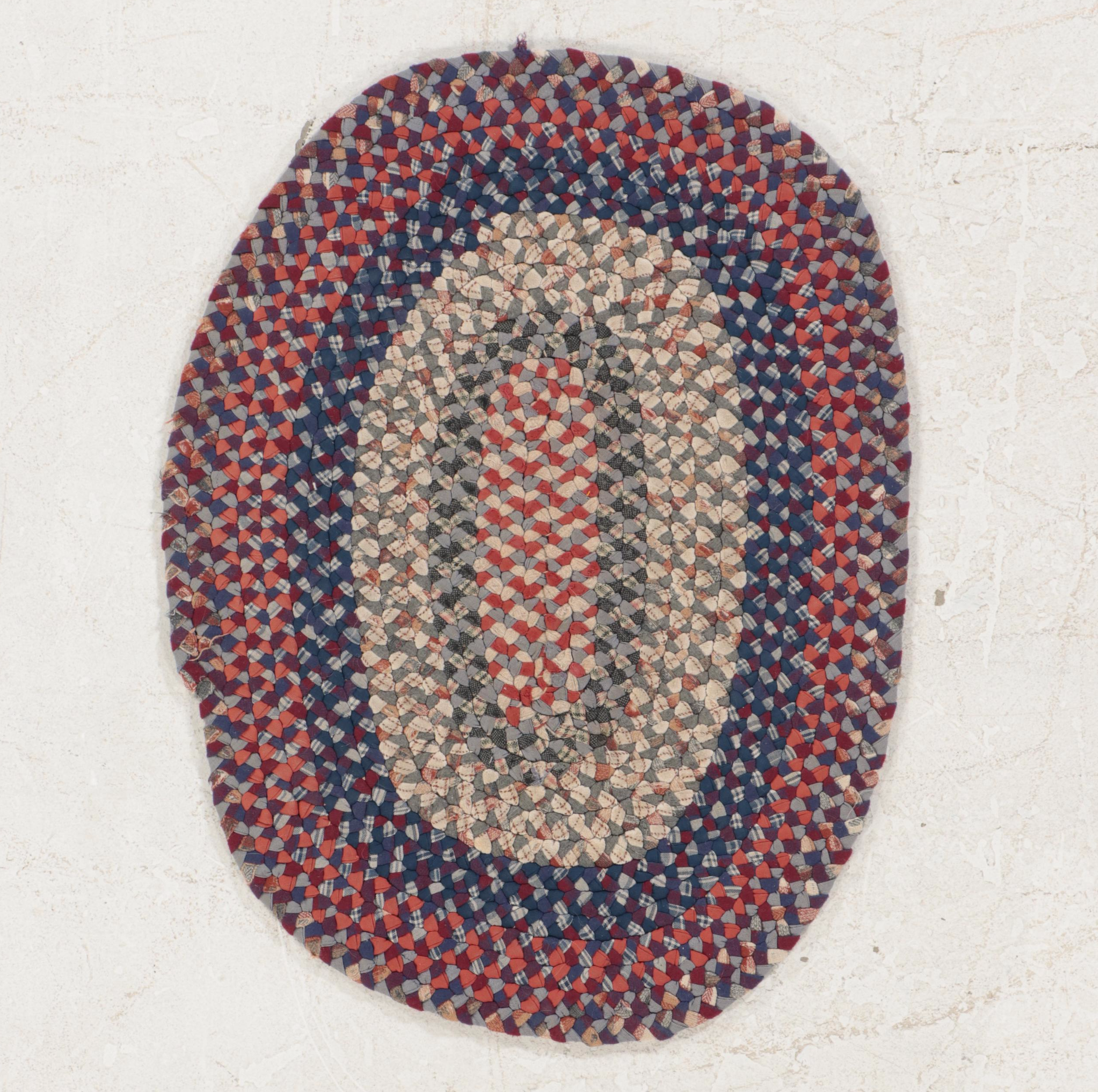 Two Handmade Braided Accent Rugs