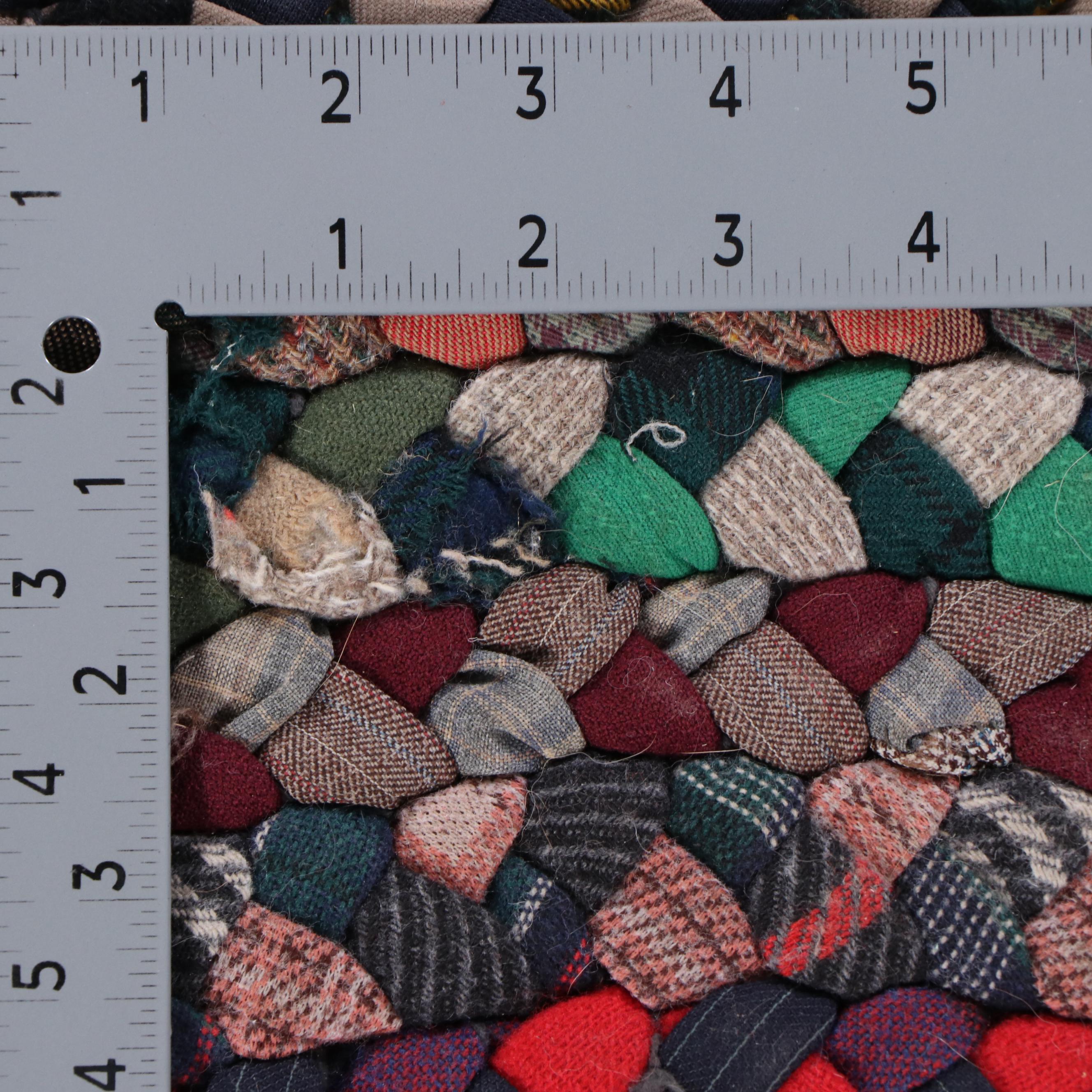 Two Handmade Braided Accent Rugs