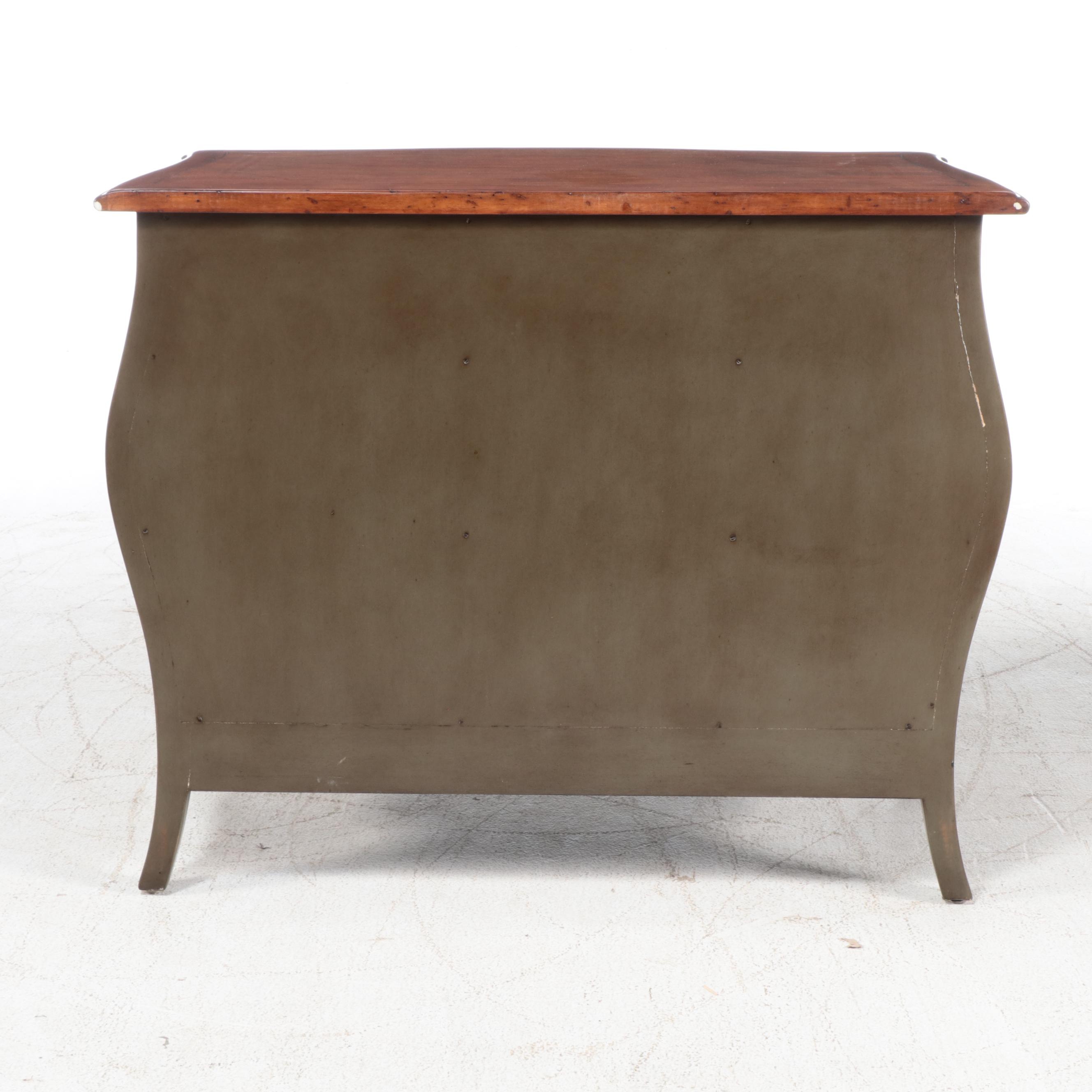Theodore Alexander "Ateliers de la Madeleine" Paint-Decorated Bombé Commode