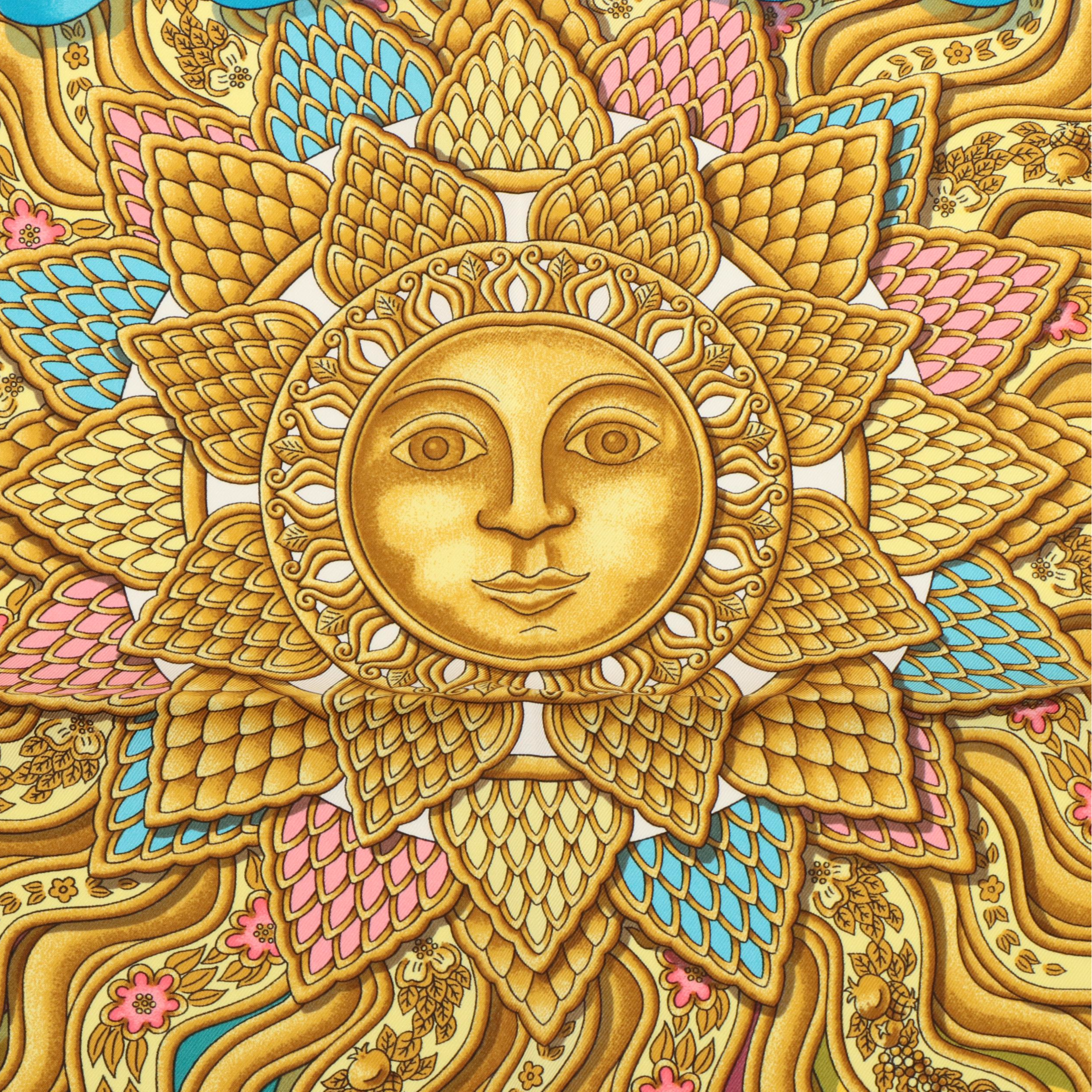 Hermès "Carpe Diem" Silk Twill Scarf