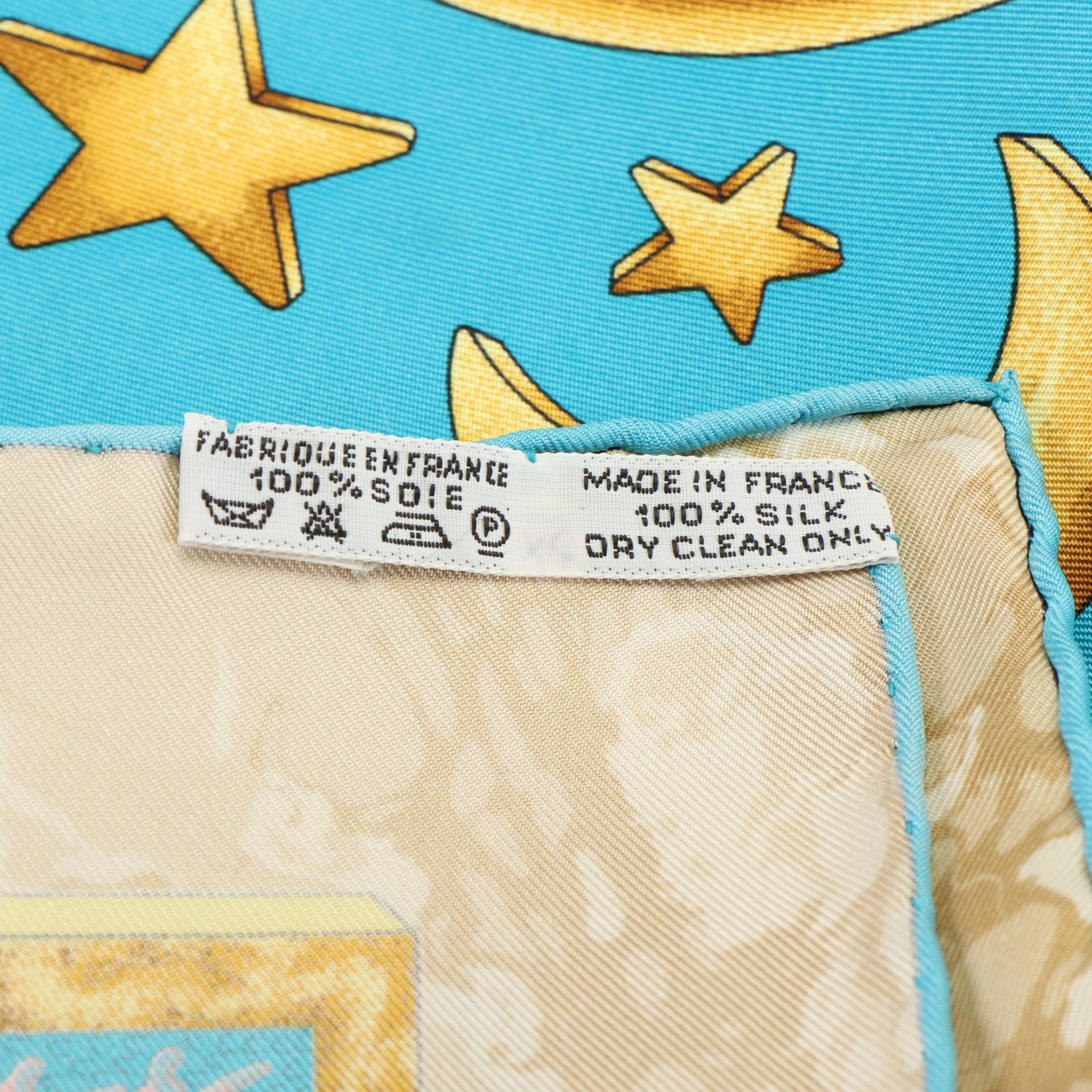 Hermès "Carpe Diem" Silk Twill Scarf