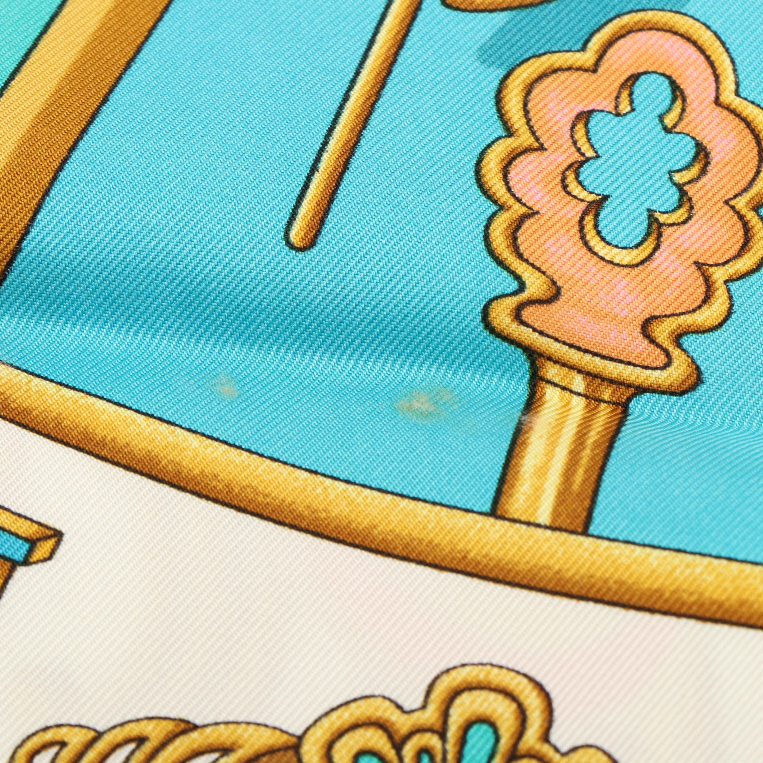 Hermès "Carpe Diem" Silk Twill Scarf