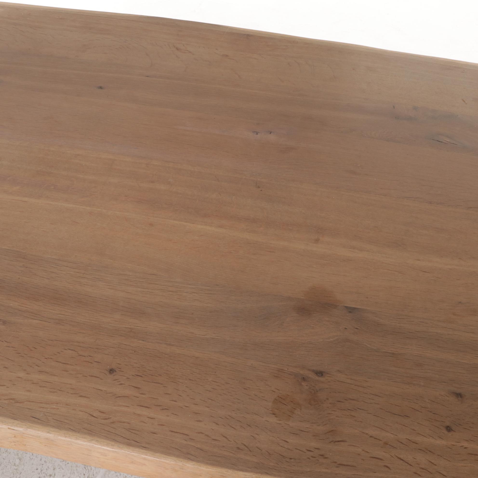 Contemporary Walnut Dining Table with Natural Edge, 21st Century