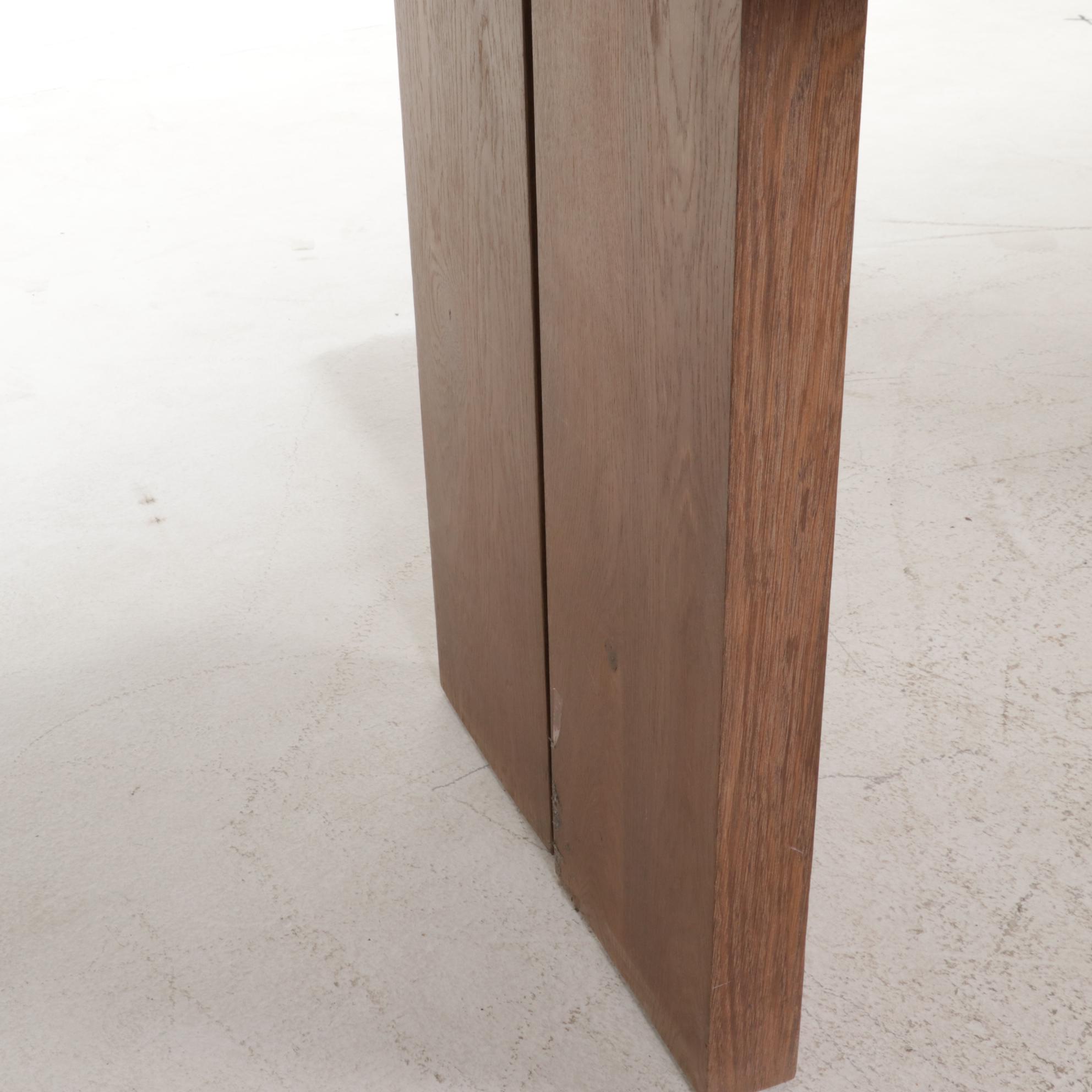 Contemporary Walnut Dining Table with Natural Edge, 21st Century