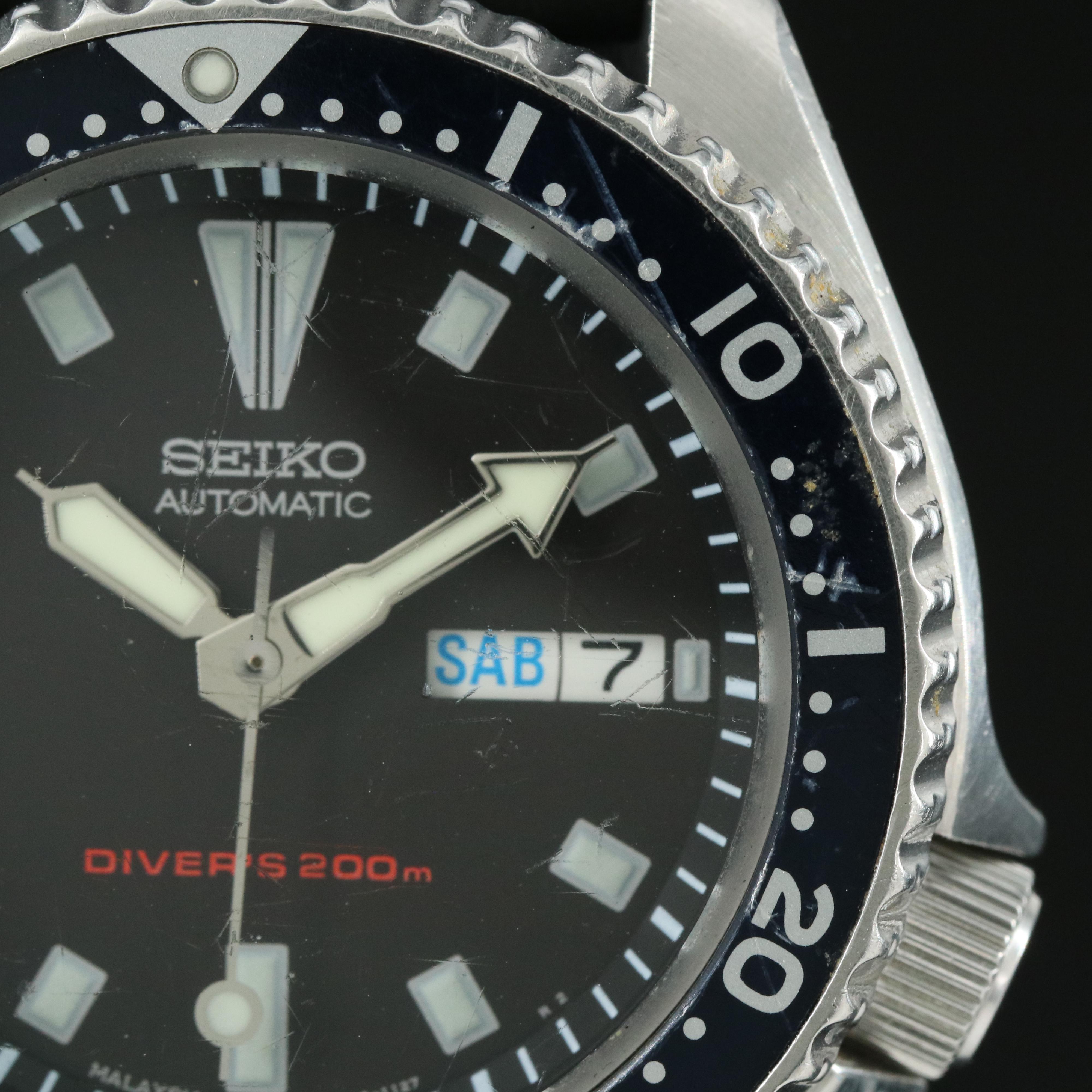 Seiko Scuba Diver's 200M Automatic Day-Date Watch