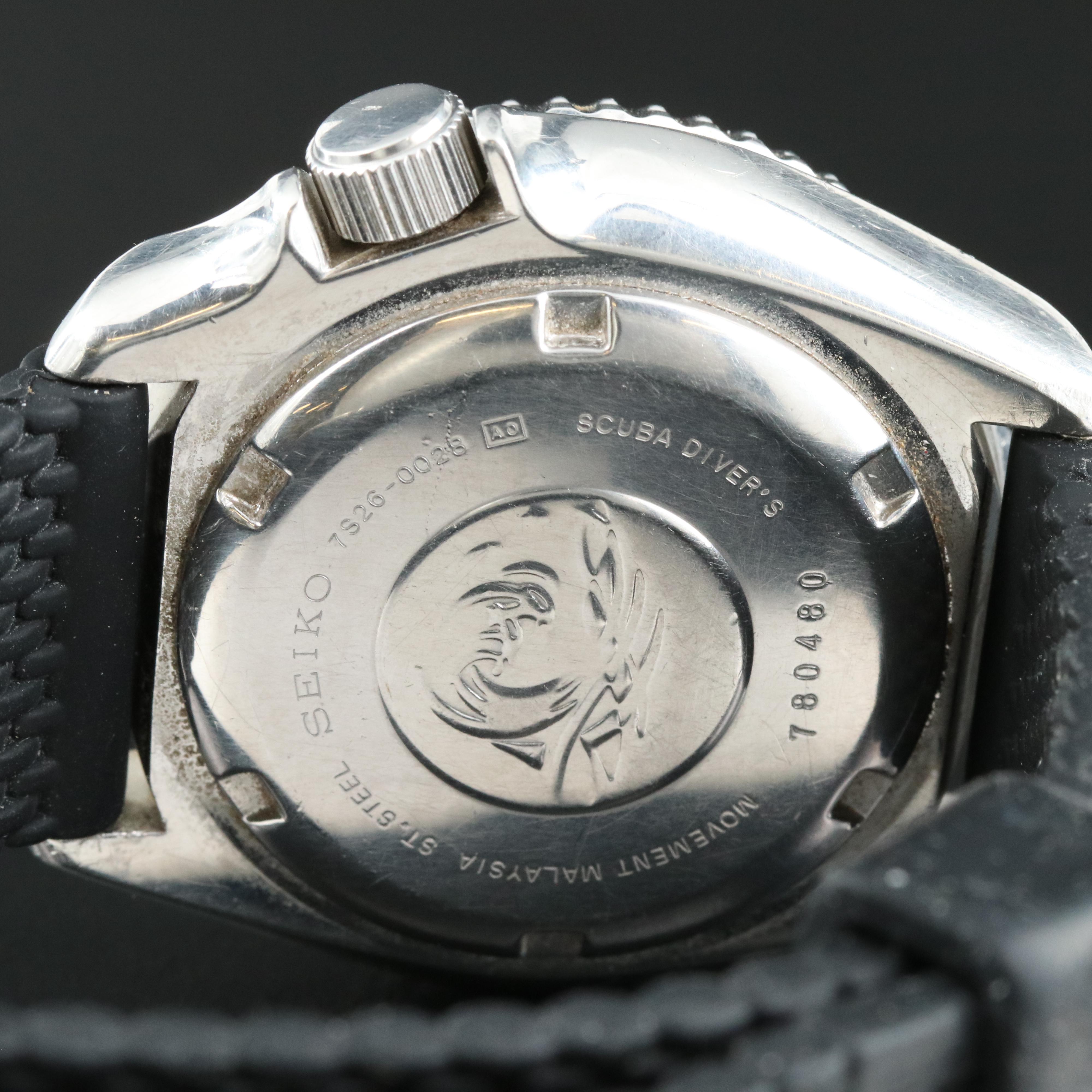 Seiko Scuba Diver's 200M Automatic Day-Date Watch