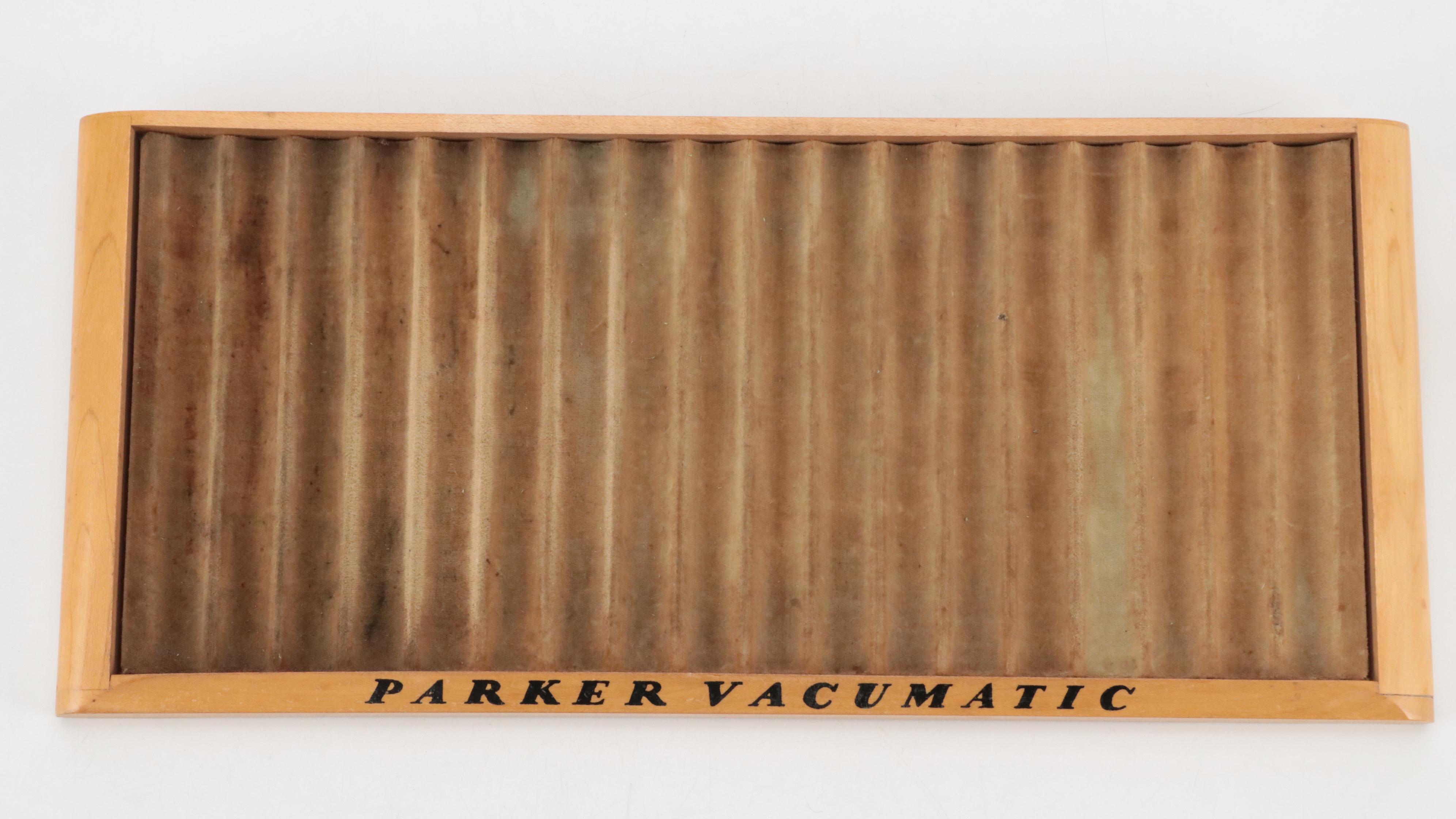 Parker Vacumatic no. 395 Wooden Pen Display, Mid-20th Century