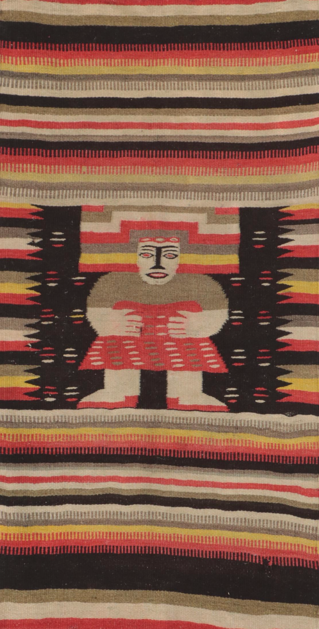 2'7 x 5'4 Handwoven Mexican Oaxaca Pictorial Accent Rug