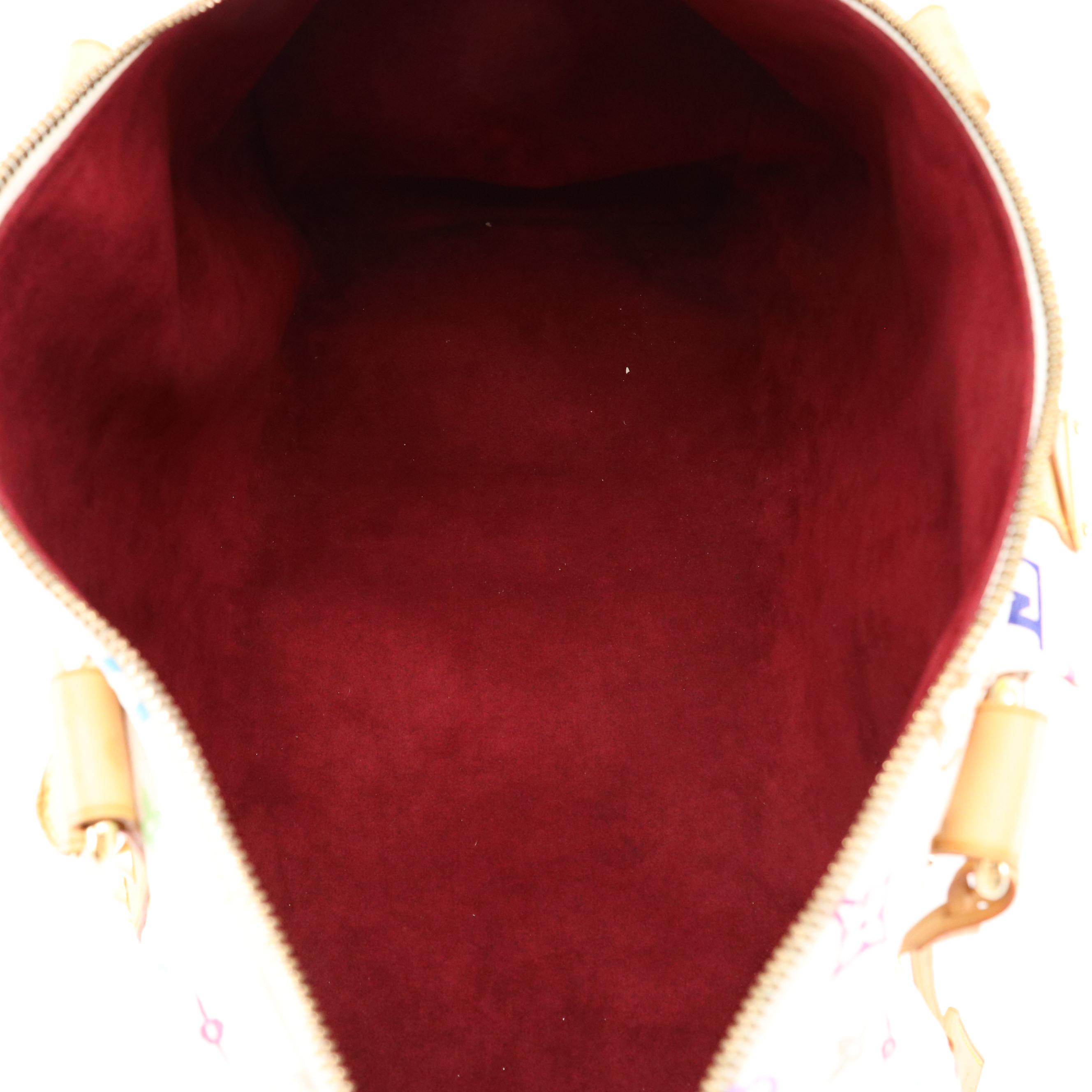 Louis Vuitton x Takashi Murakami Monogram Multicolor Keepall 45 Boston Bag