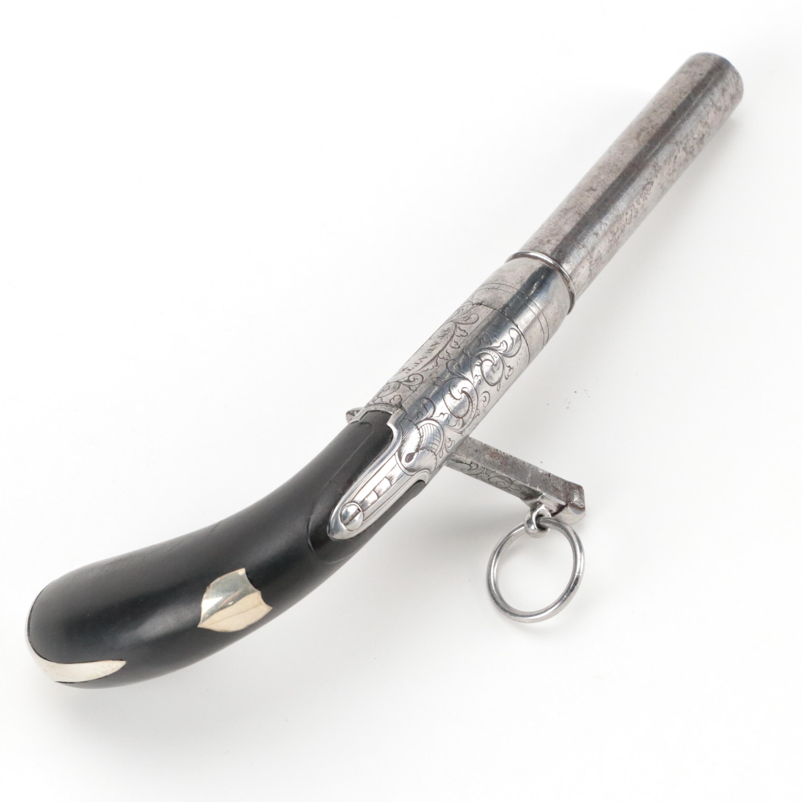 J. Tarratt of London Single Shot Cap and Ball Pistol, Circa 1840