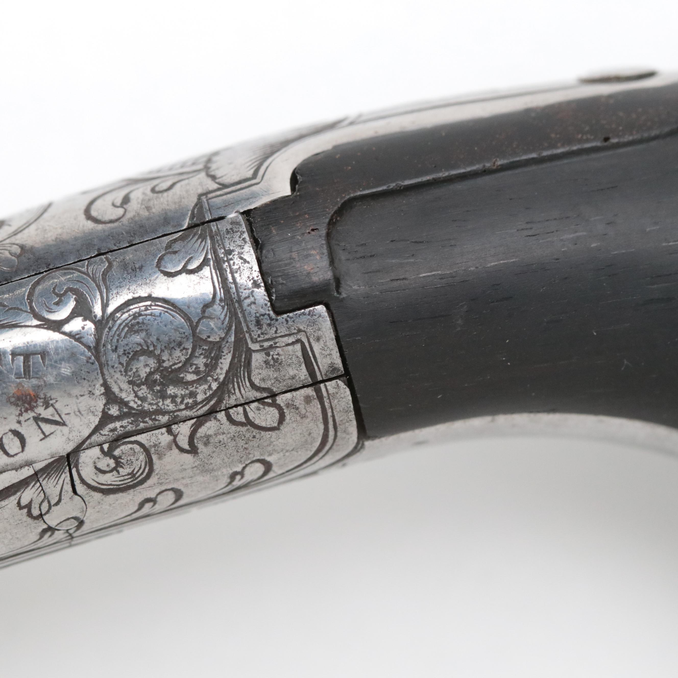 J. Tarratt of London Single Shot Cap and Ball Pistol, Circa 1840