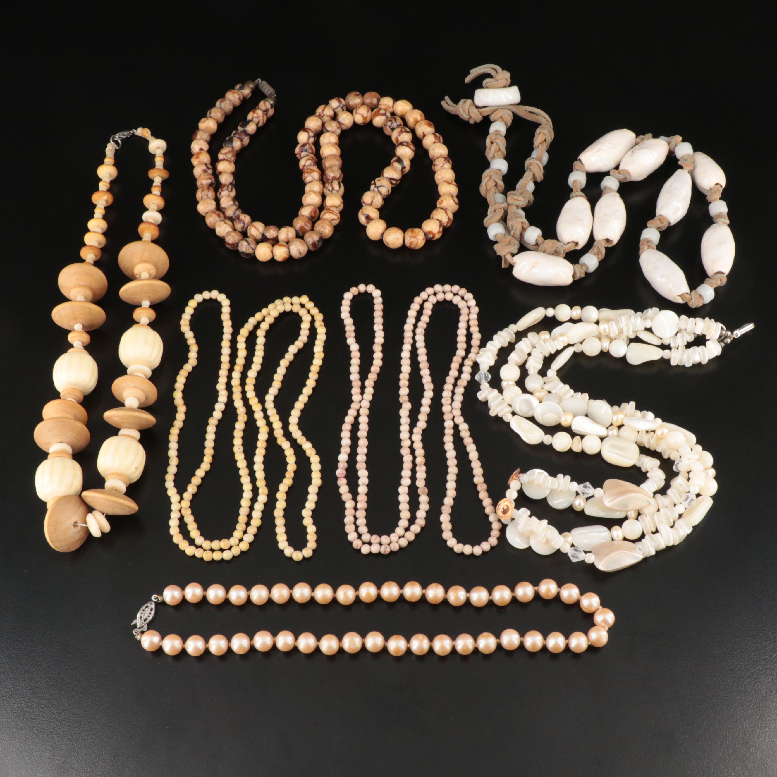 Necklace and Bracelet Collection Including Jasper